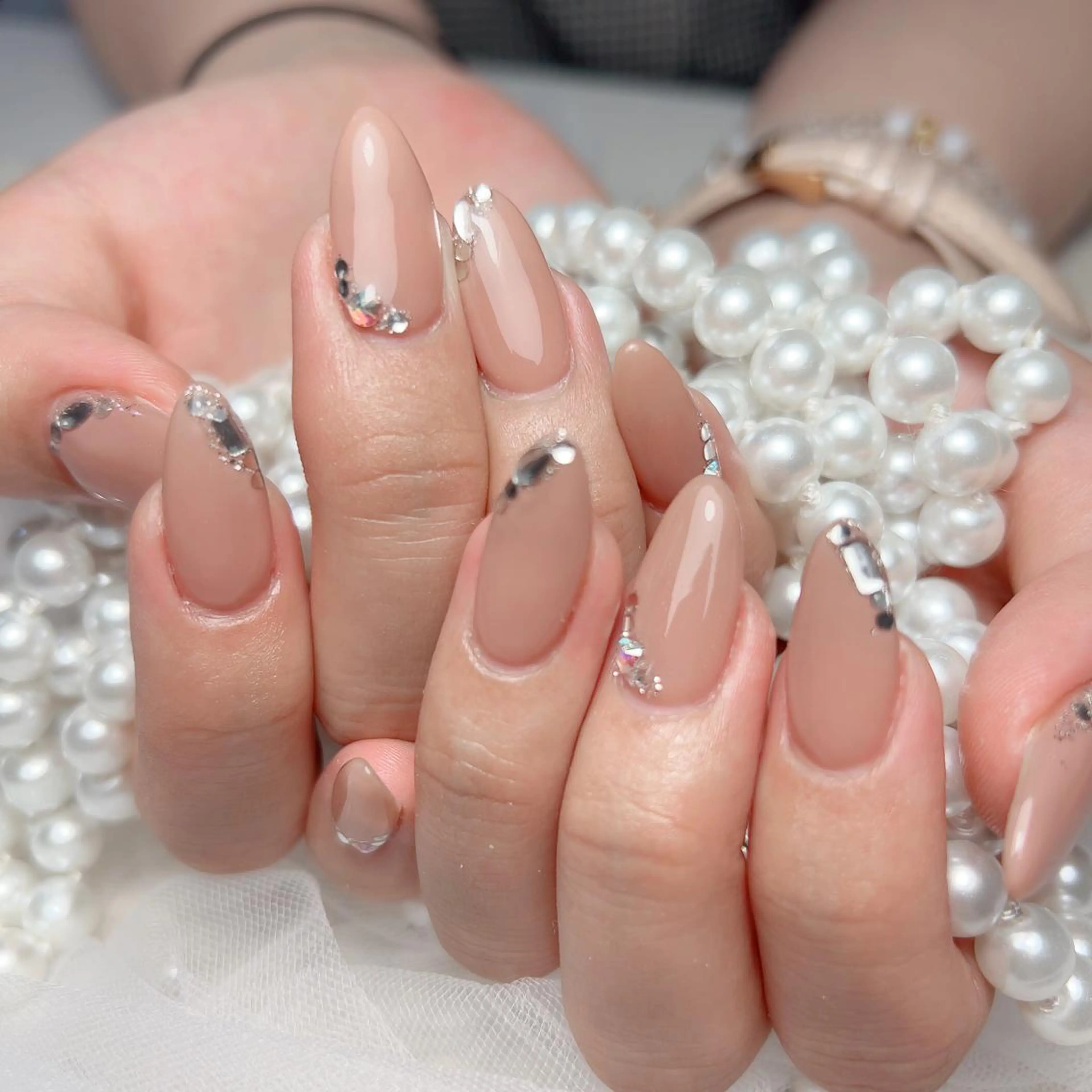 ネイル ハンドネイル M🌷nail 長さだし専門店のネイルデザイン