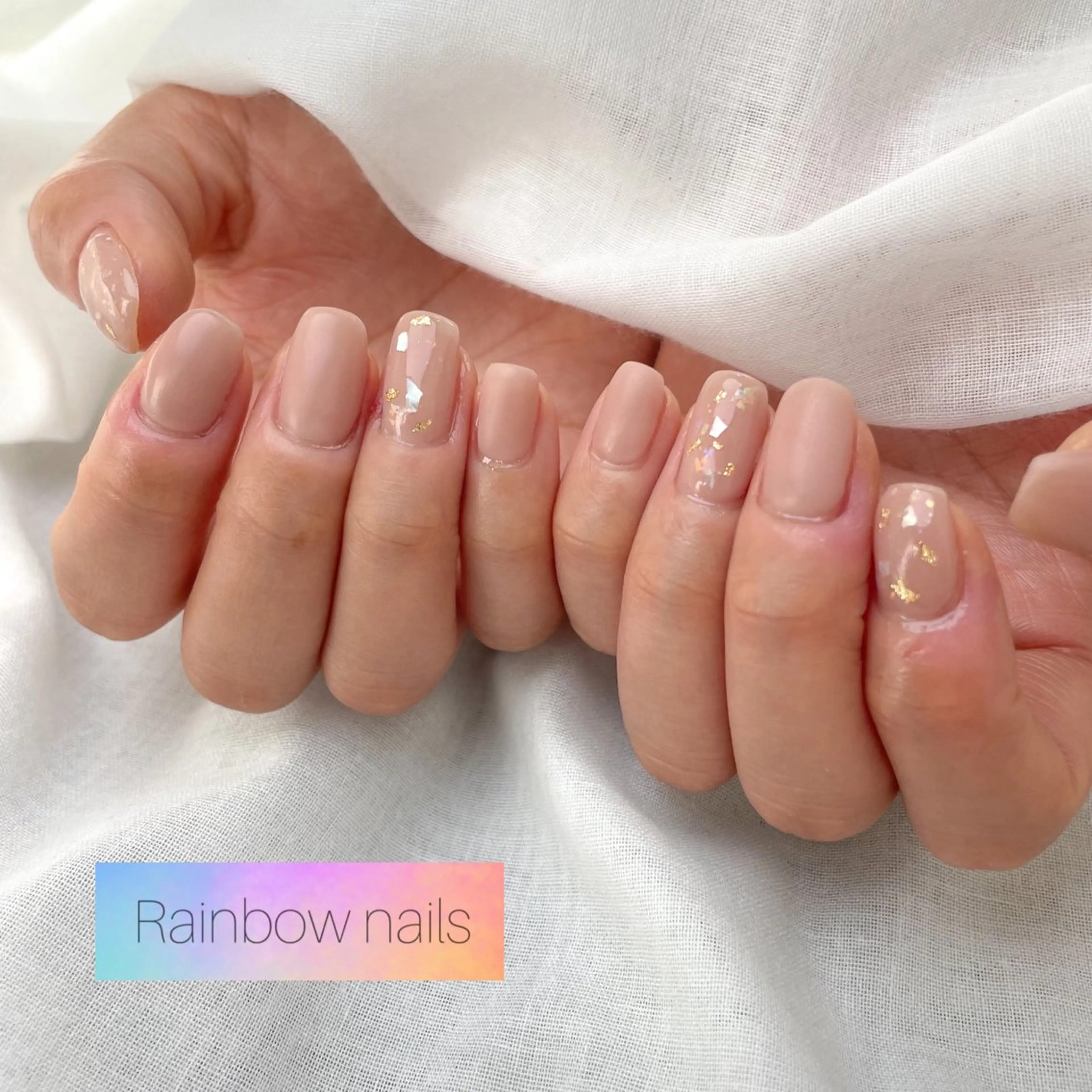 ネイル Rainbow nailsくろちゃんのネイルデザイン