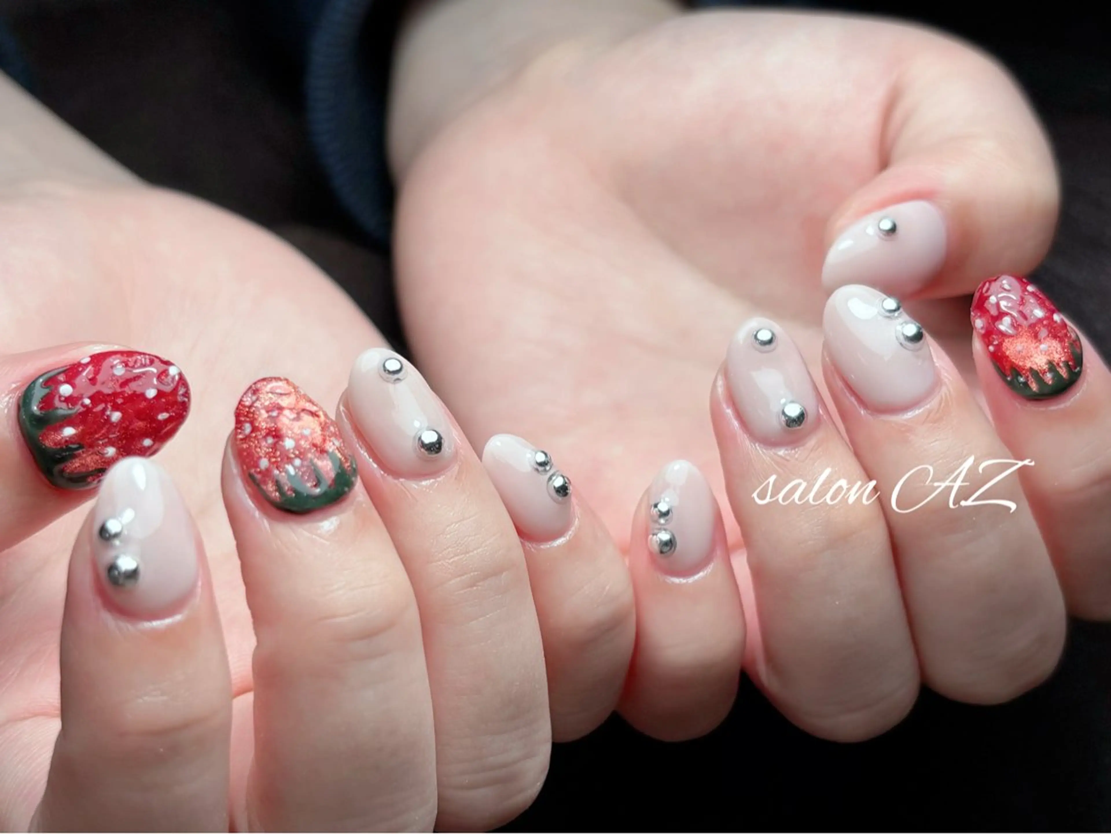 ネイル アートネイル フットネイル フレンチネイル マグネットネイル 持ち込み ハンドネイル salon AZのネイルデザイン