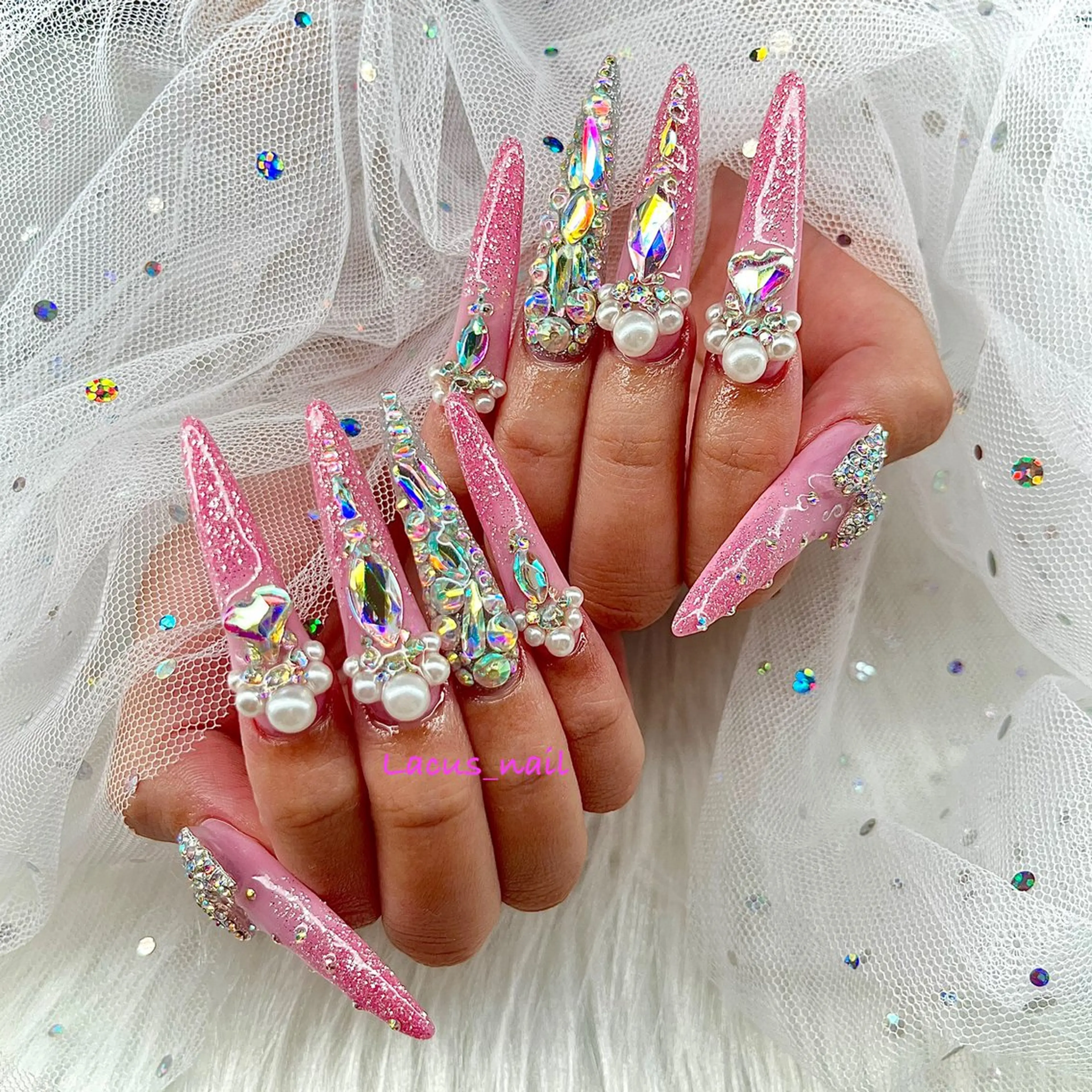 ネイル スカルプネイル Nail&Beauty Salon Lacus所属・Nail Salon Lacus💅のネイルデザイン