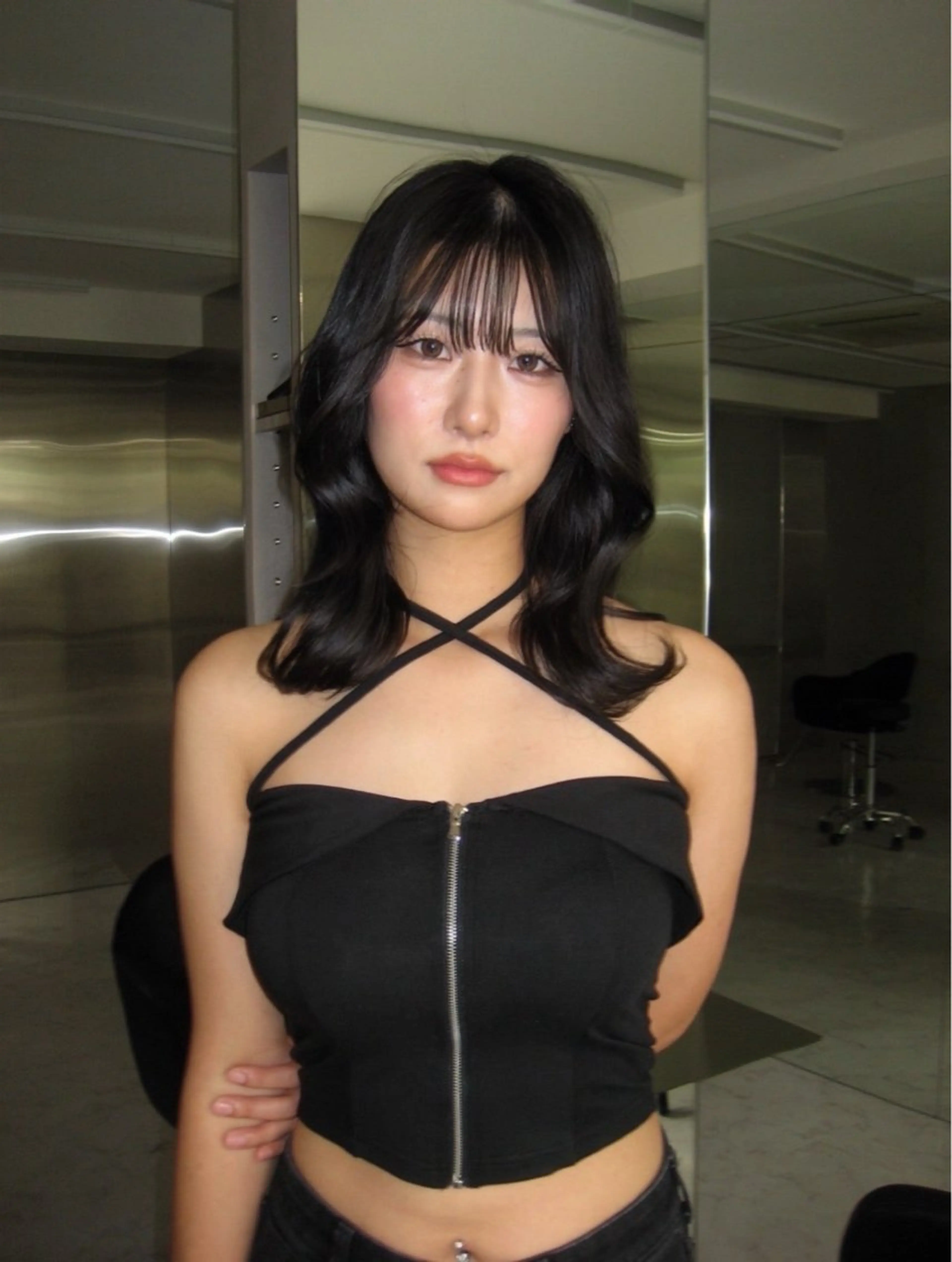 ミディアム くびれヘア トリートメント トリートメント 山口 あかりのヘアスタイル