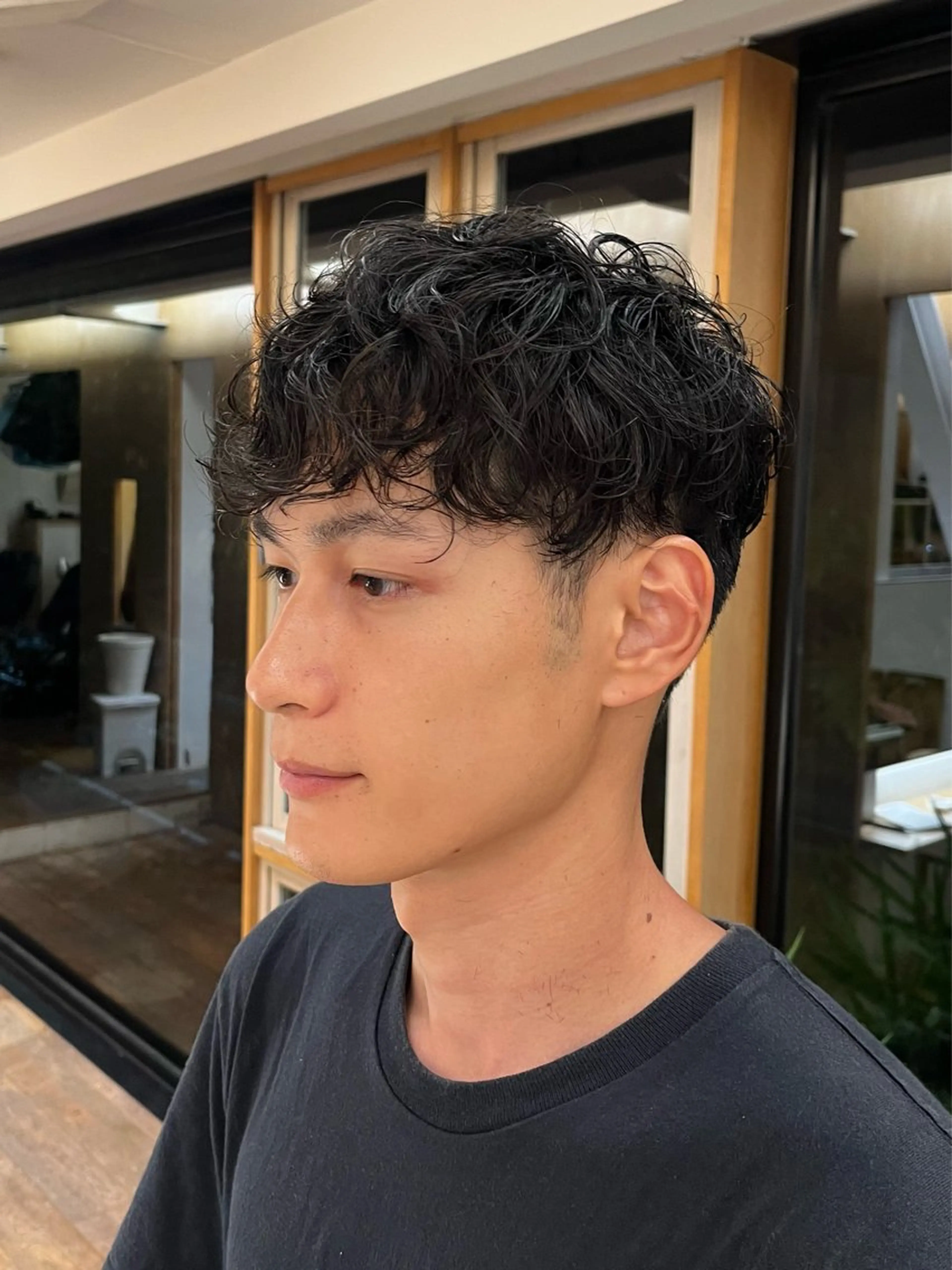 メンズパーマの写真