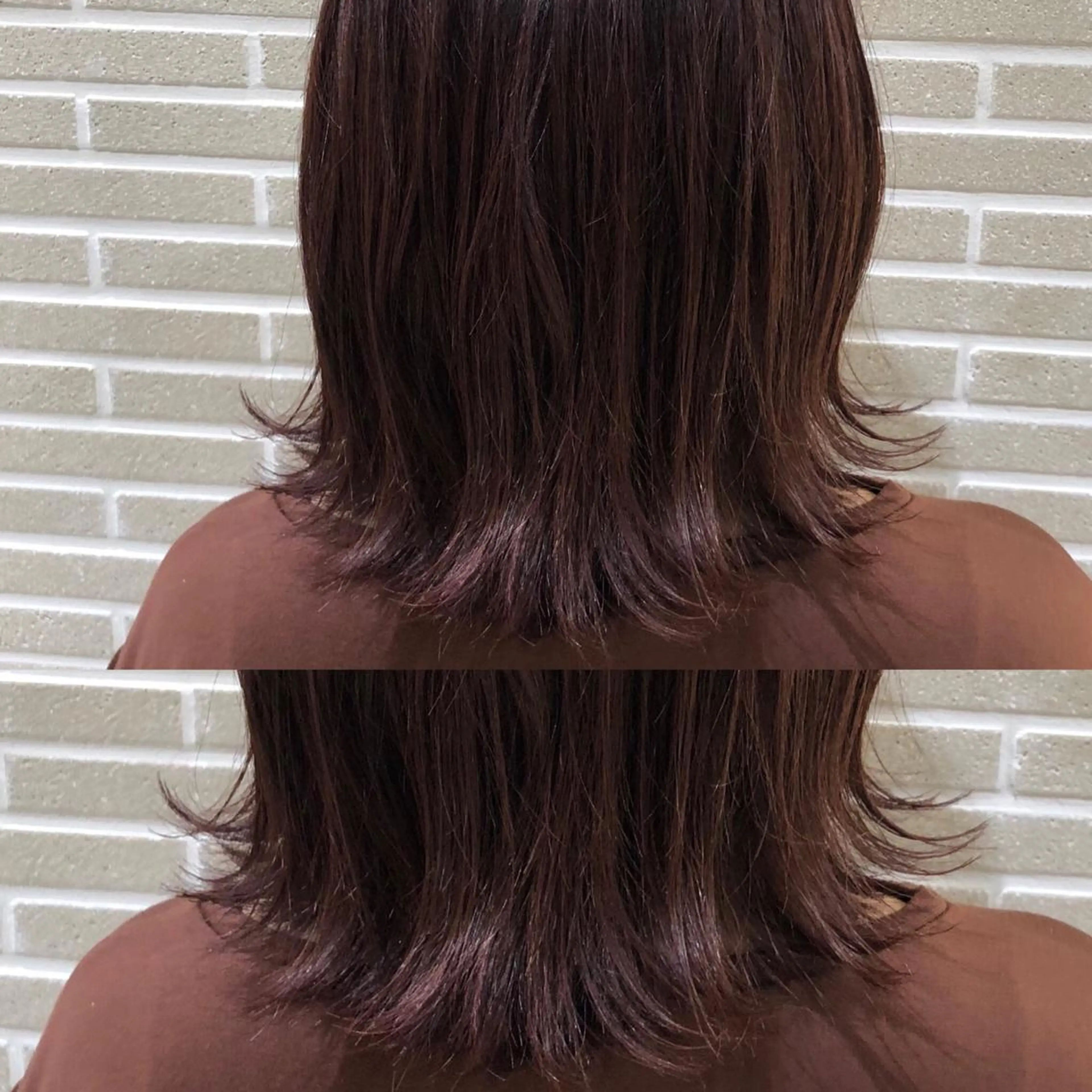 ミディアム カラー カット ヘアカラー トリートメント 山北 咲子のヘアスタイル