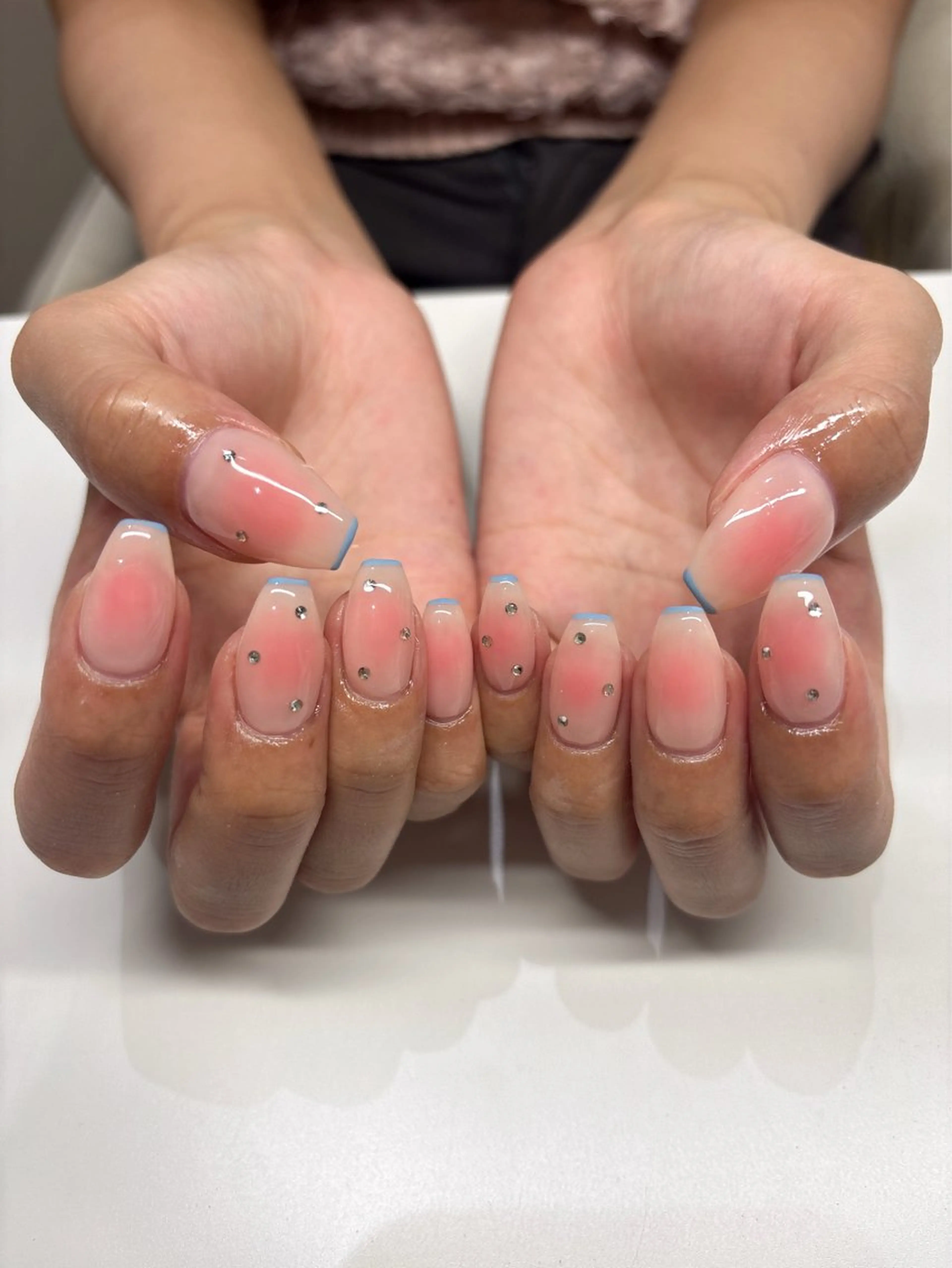 ネイル アートネイル チークネイル 持ち込み Himmel所属・☁️Himmel☁️ SARA💛のネイルデザイン