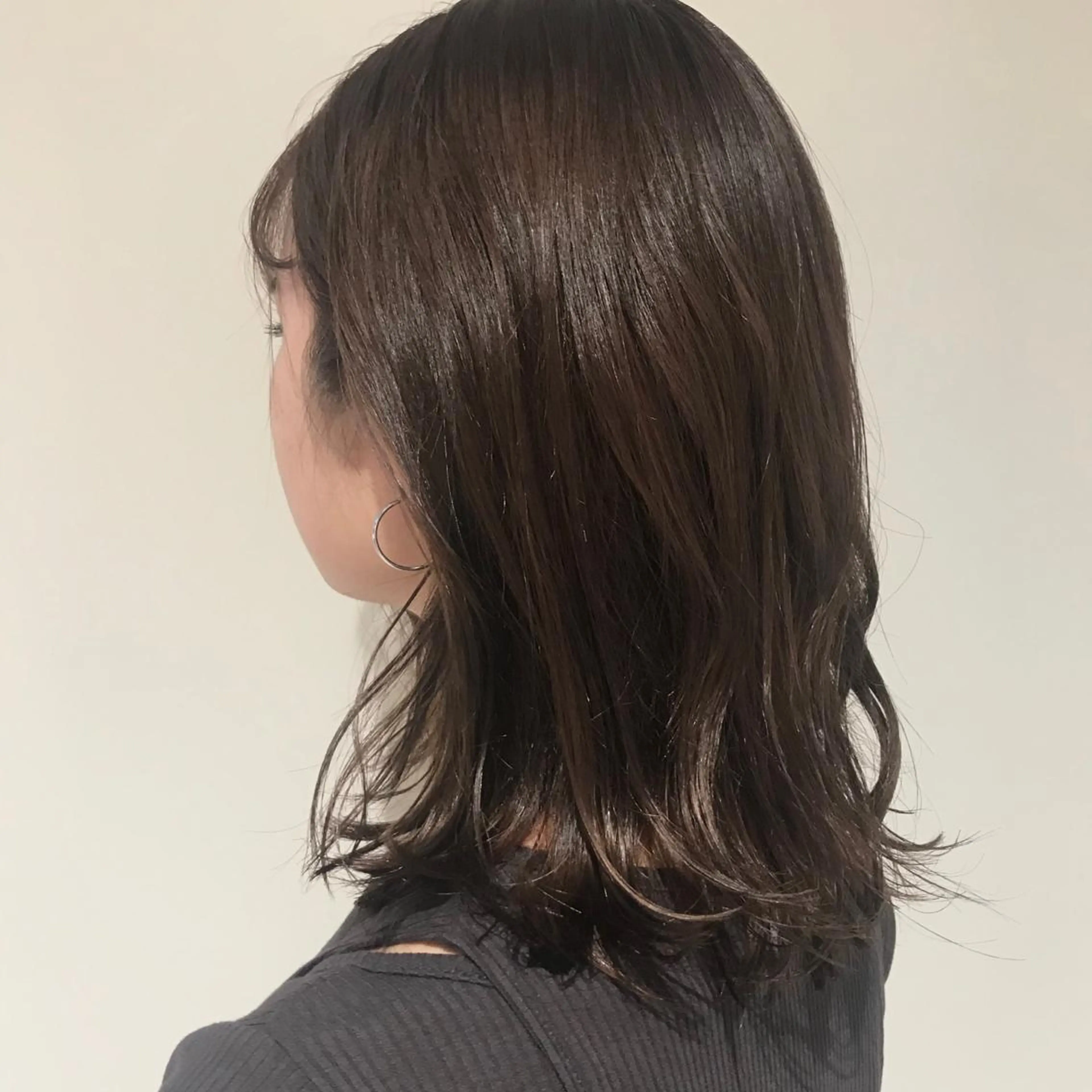 ミディアム カラー ブラウンカラー ショコラブラウン 神奈川大学最寄り白楽 三本松巧のヘアスタイル