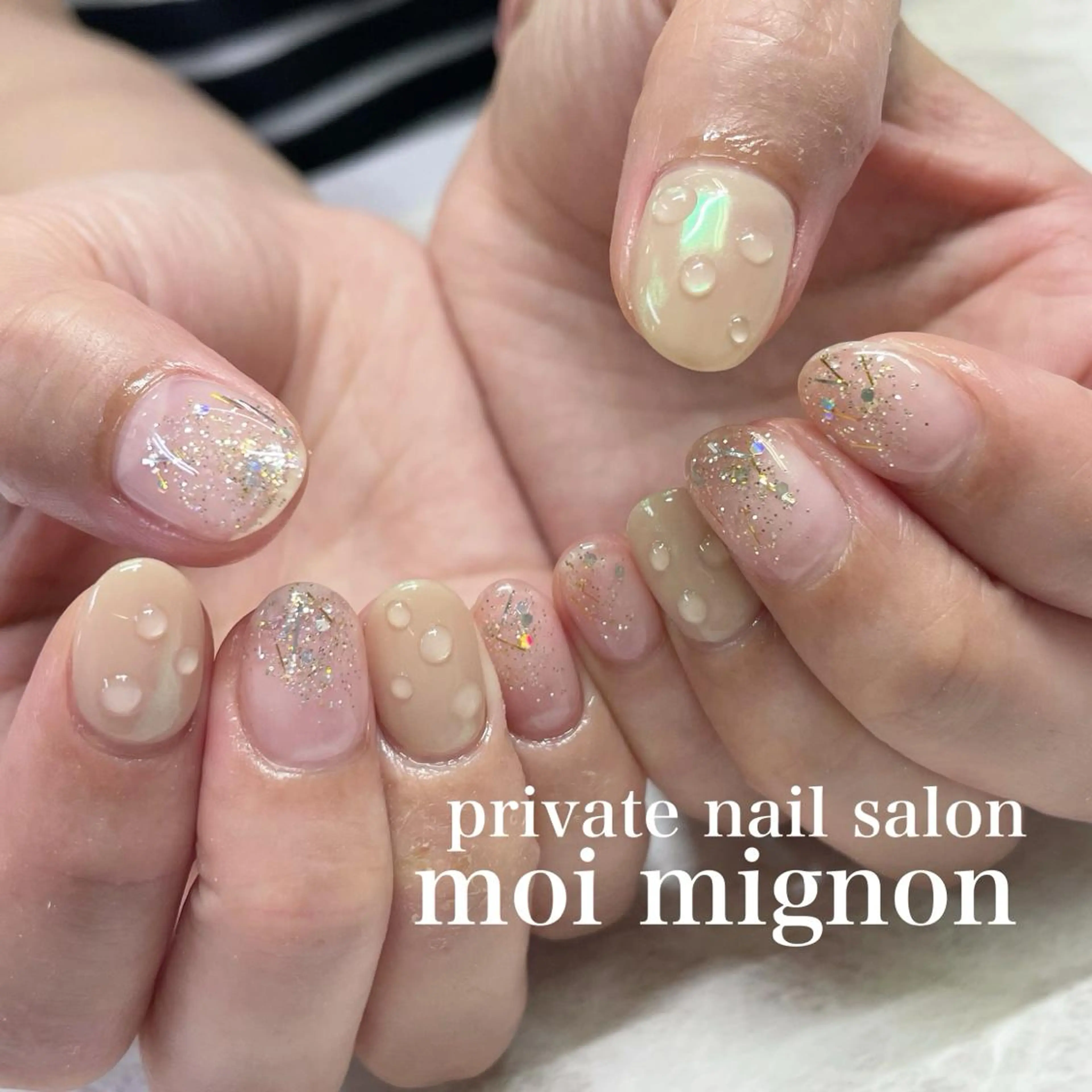 ネイル オーロラネイル ハンドネイル nailist Aki♡のネイルデザイン