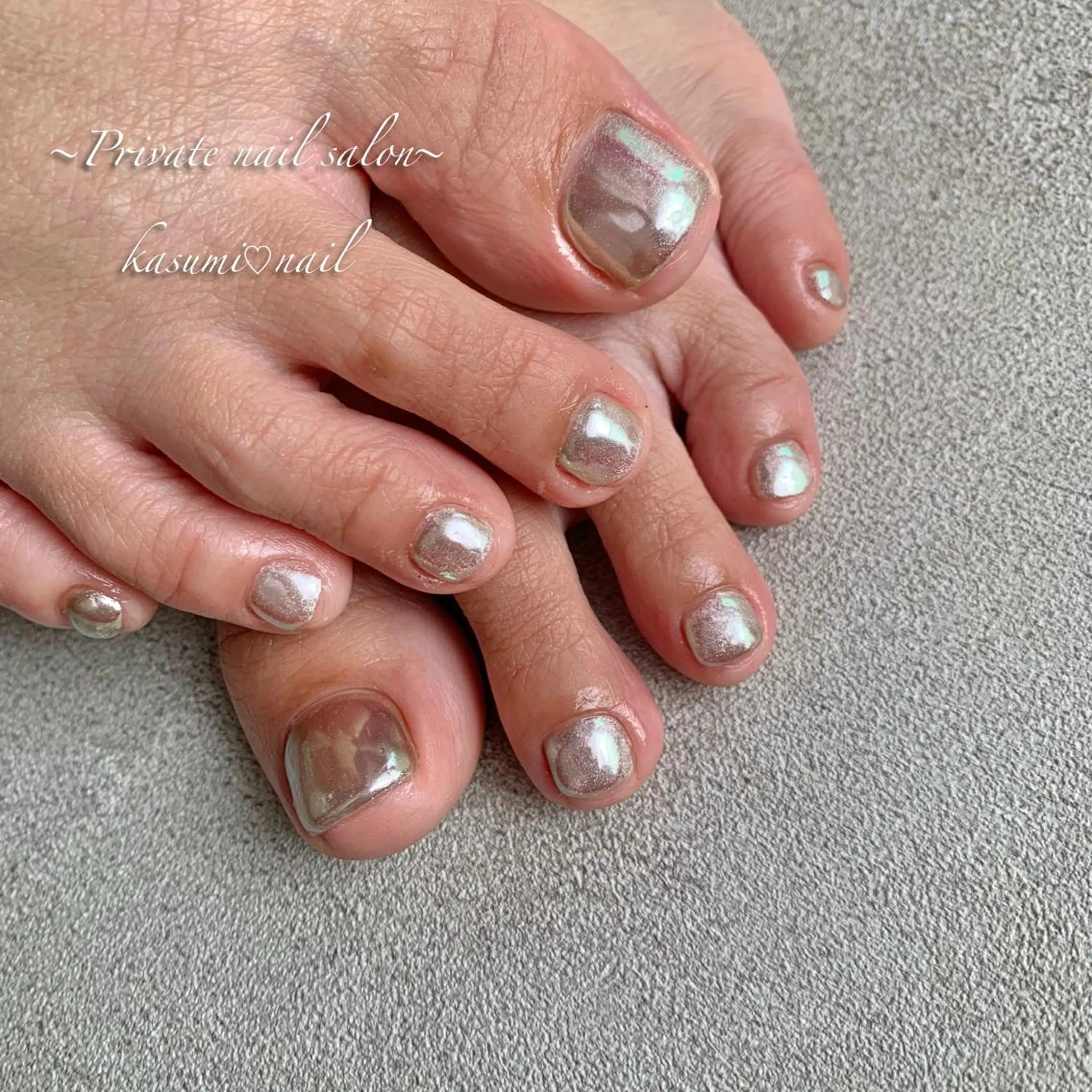 ネイル ラメ(グリッター) マグネットネイル ミラーネイル ニュアンスネイル 冬ネイル KASUMI♡ Nailのネイルデザイン