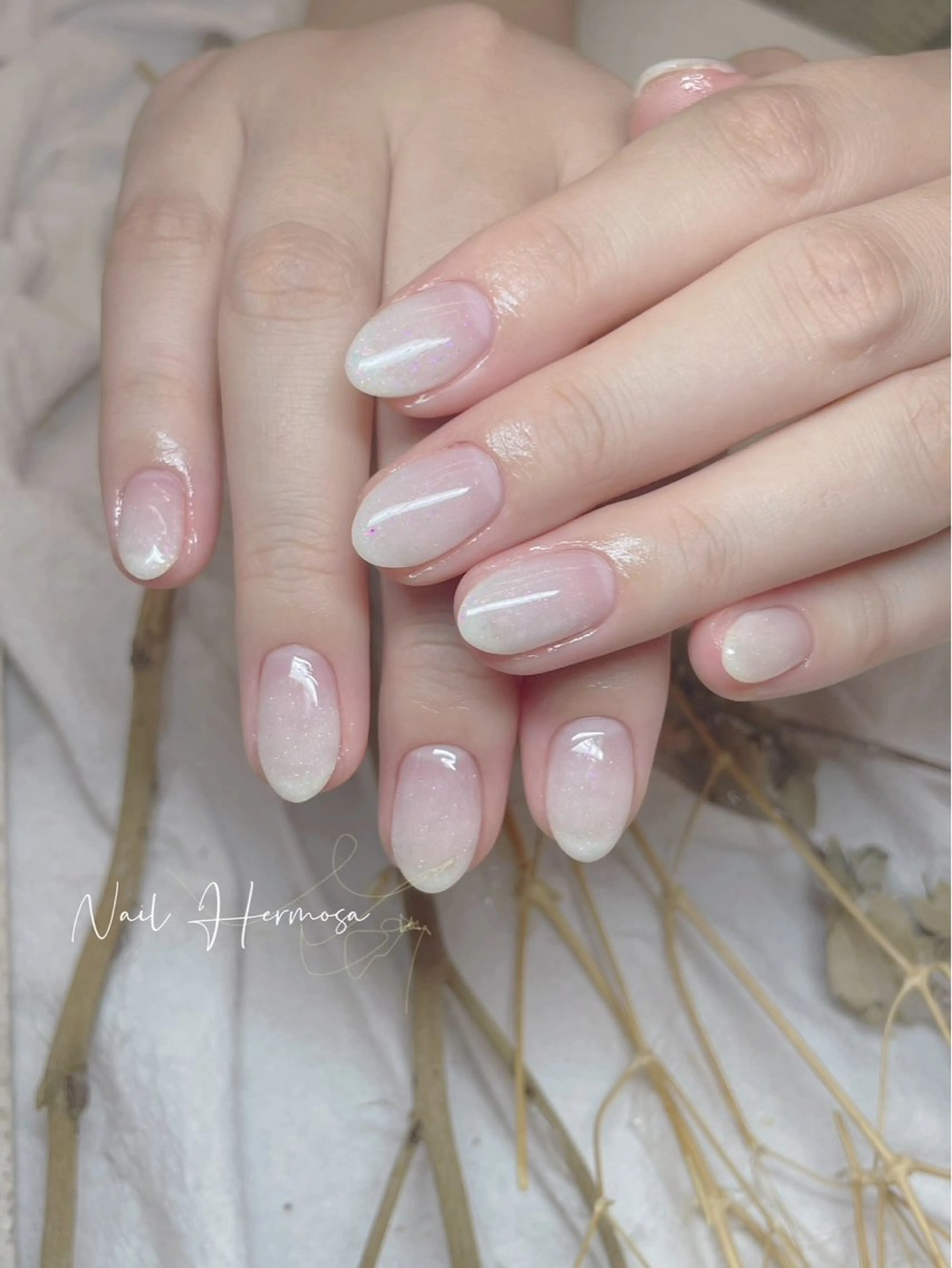 ネイル 長さ出し フラッシュネイル フットネイル ジェルネイル マグネットネイル ハンドネイル エルモサ YURIKAのネイルデザイン