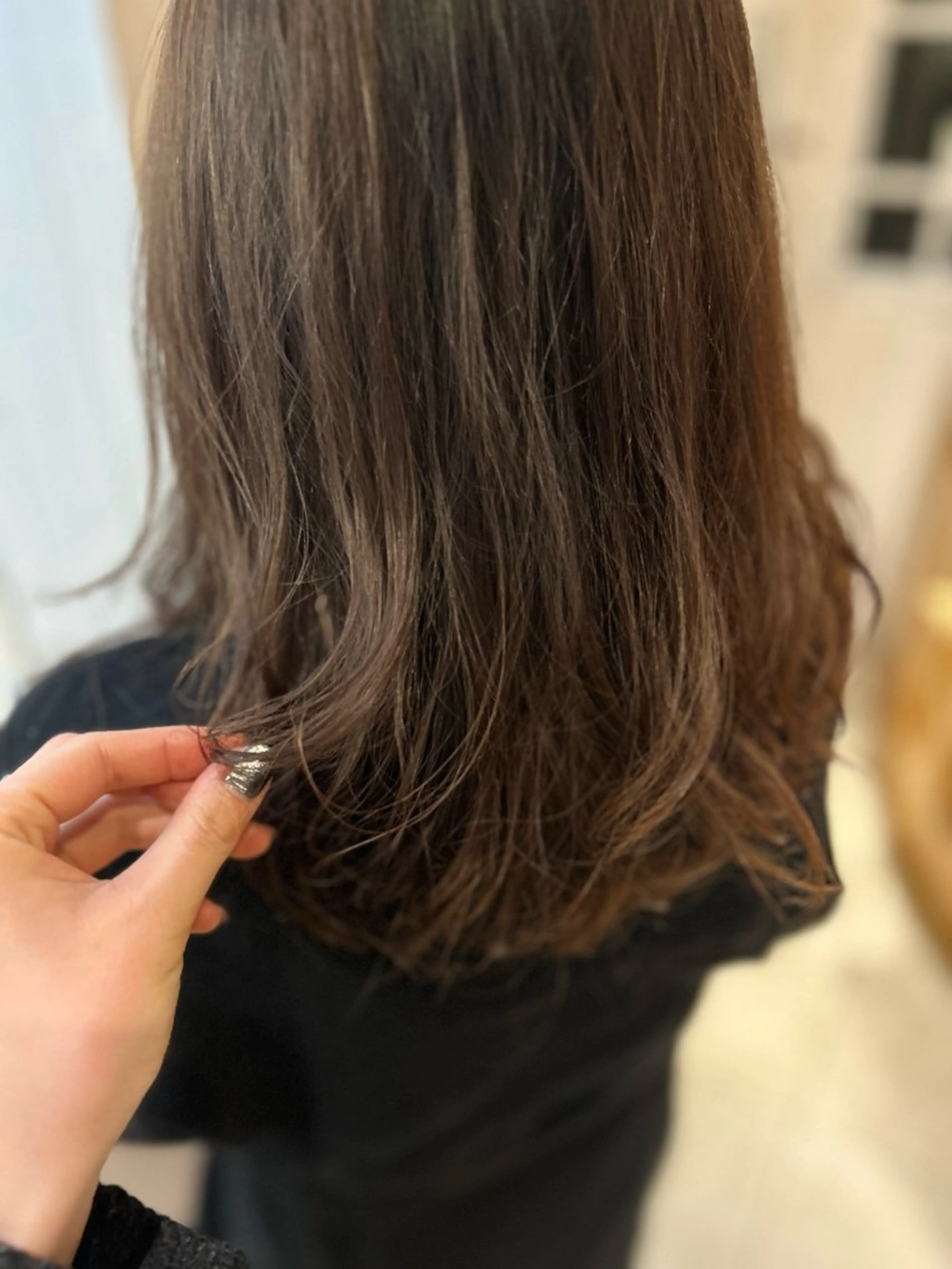 ミディアム ミディアムパーマ PIS／ NAHOのヘアスタイル