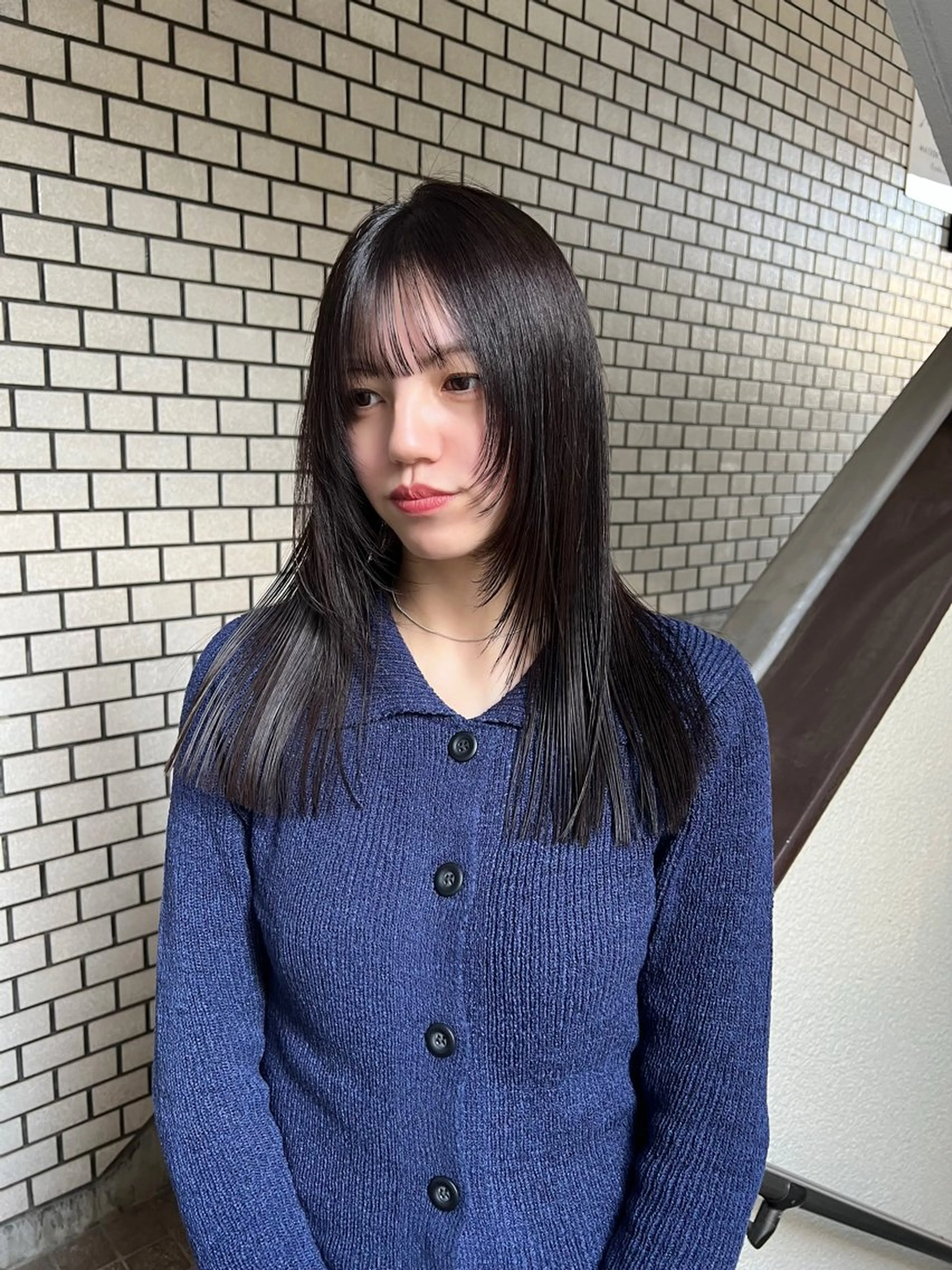 セミロング まろやか透明感カラー ♡MANAのヘアスタイル