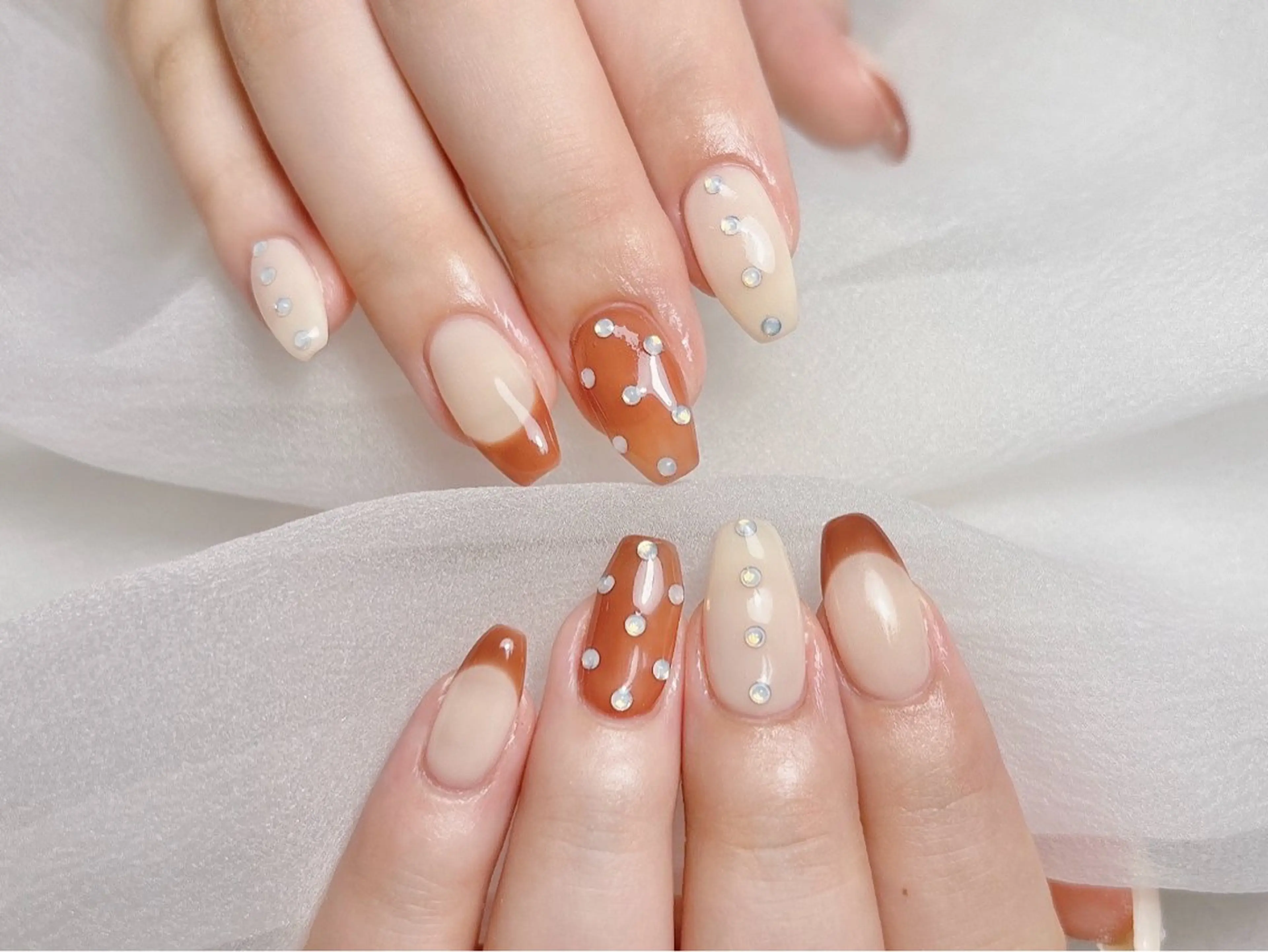 ネイル 長さ出し フラッシュネイル フットネイル ジェルネイル キラキラネイル ハンドネイル 当日予約◎ Moekaのネイルデザイン