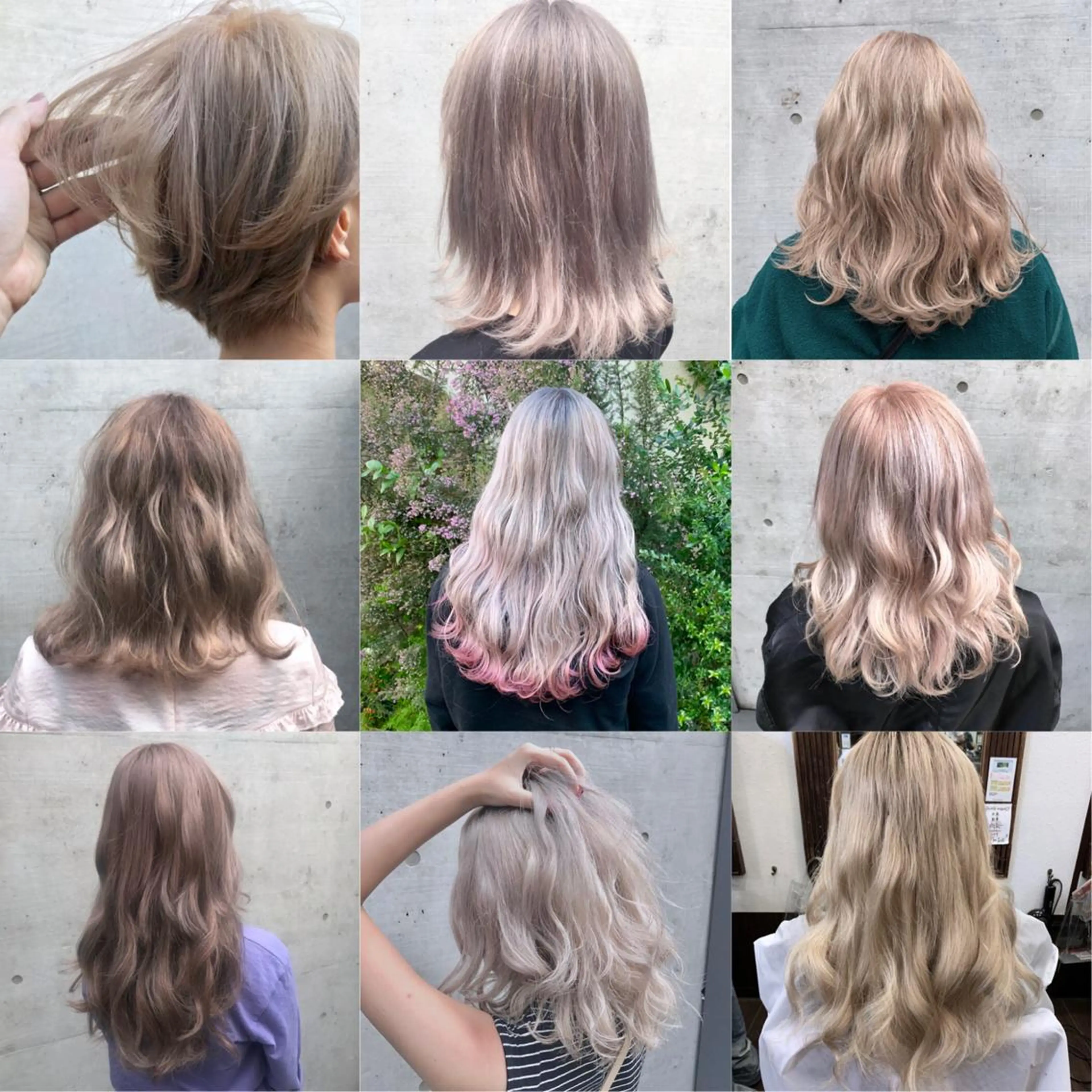 ミディアム カラー ベージュカラー a-o横浜所属・色落ちまでキレイに！ ！女性サロンのヘアスタイル