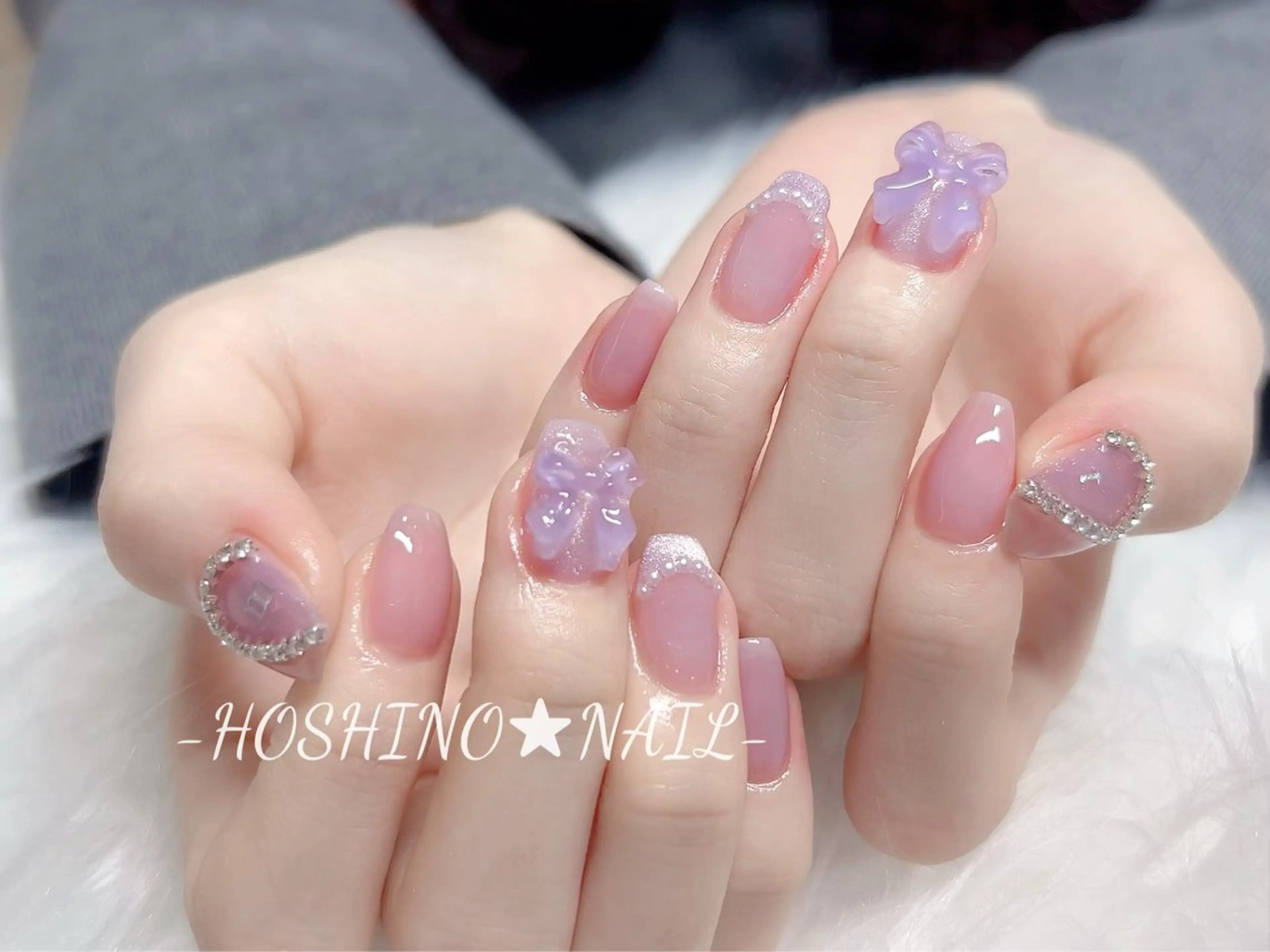 ネイル オーロラネイル チークネイル ドット フットネイル フレンチネイル ハンドネイル ★HOSHINO NAIL★新宿店のネイルデザイン