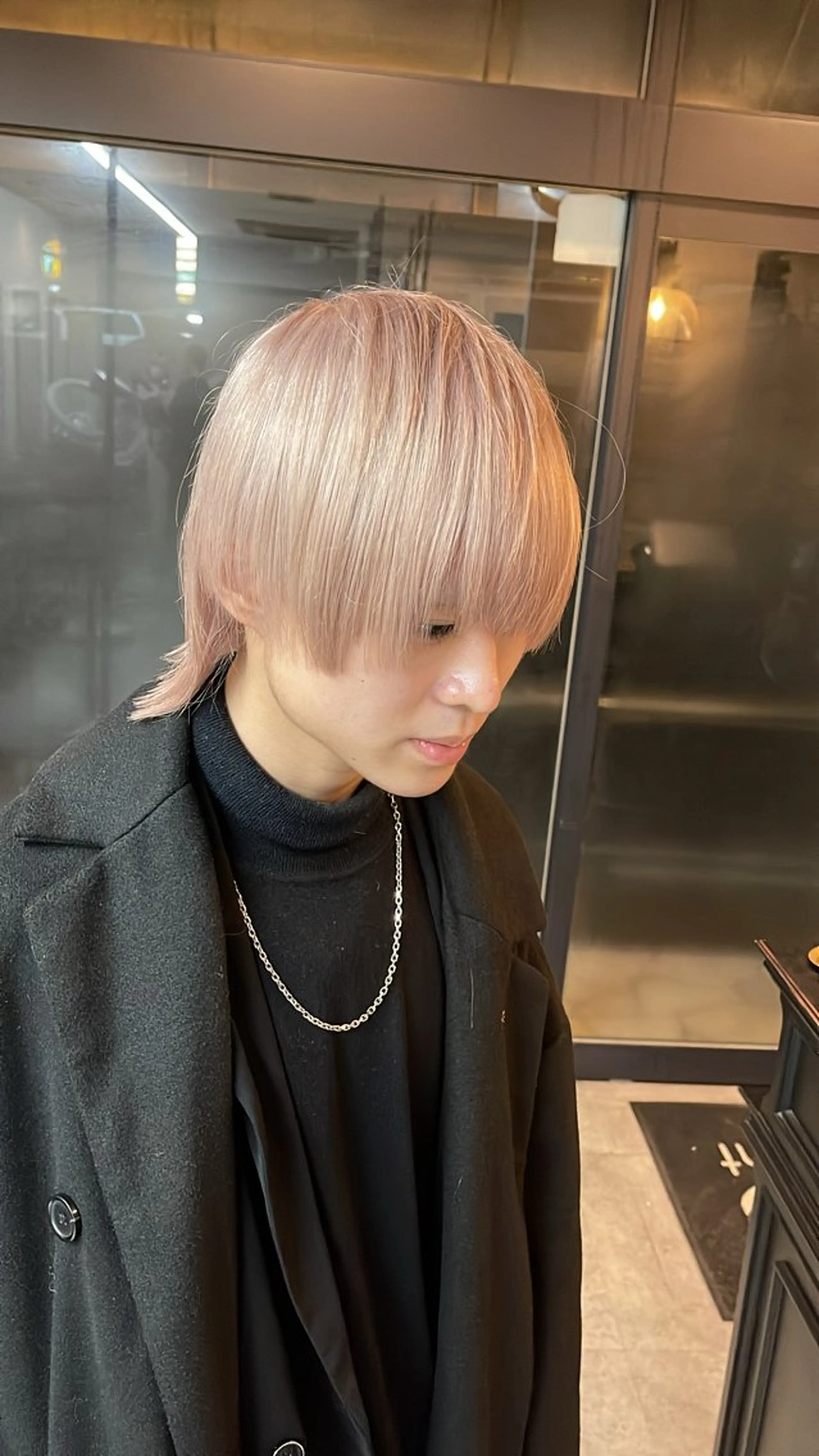 ミディアム ヘアカラー 泉水 彩希のヘアスタイル