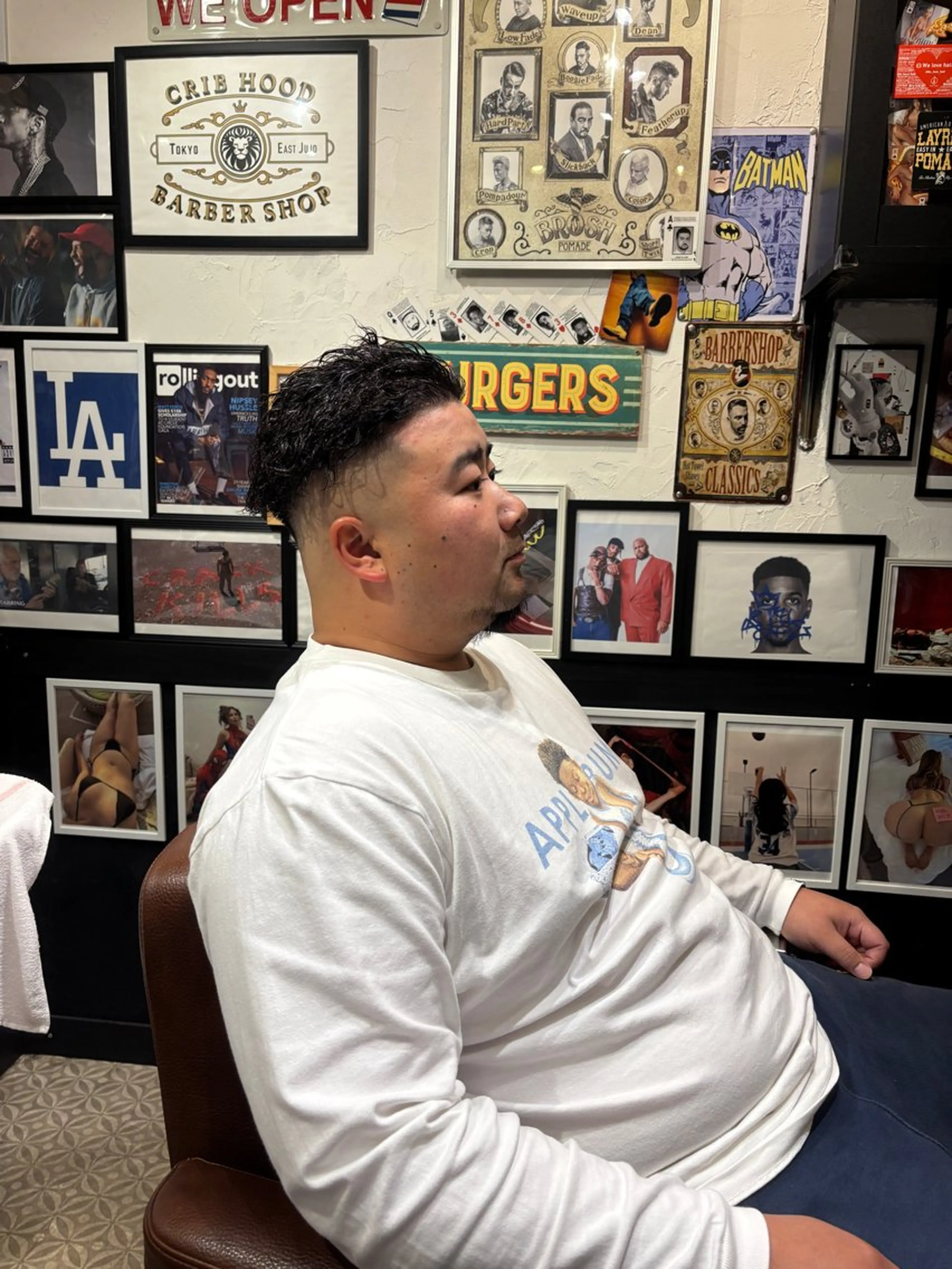 ショート パーマ メンズ CribHoodbarbershop所属・白井 昇太のヘアスタイル