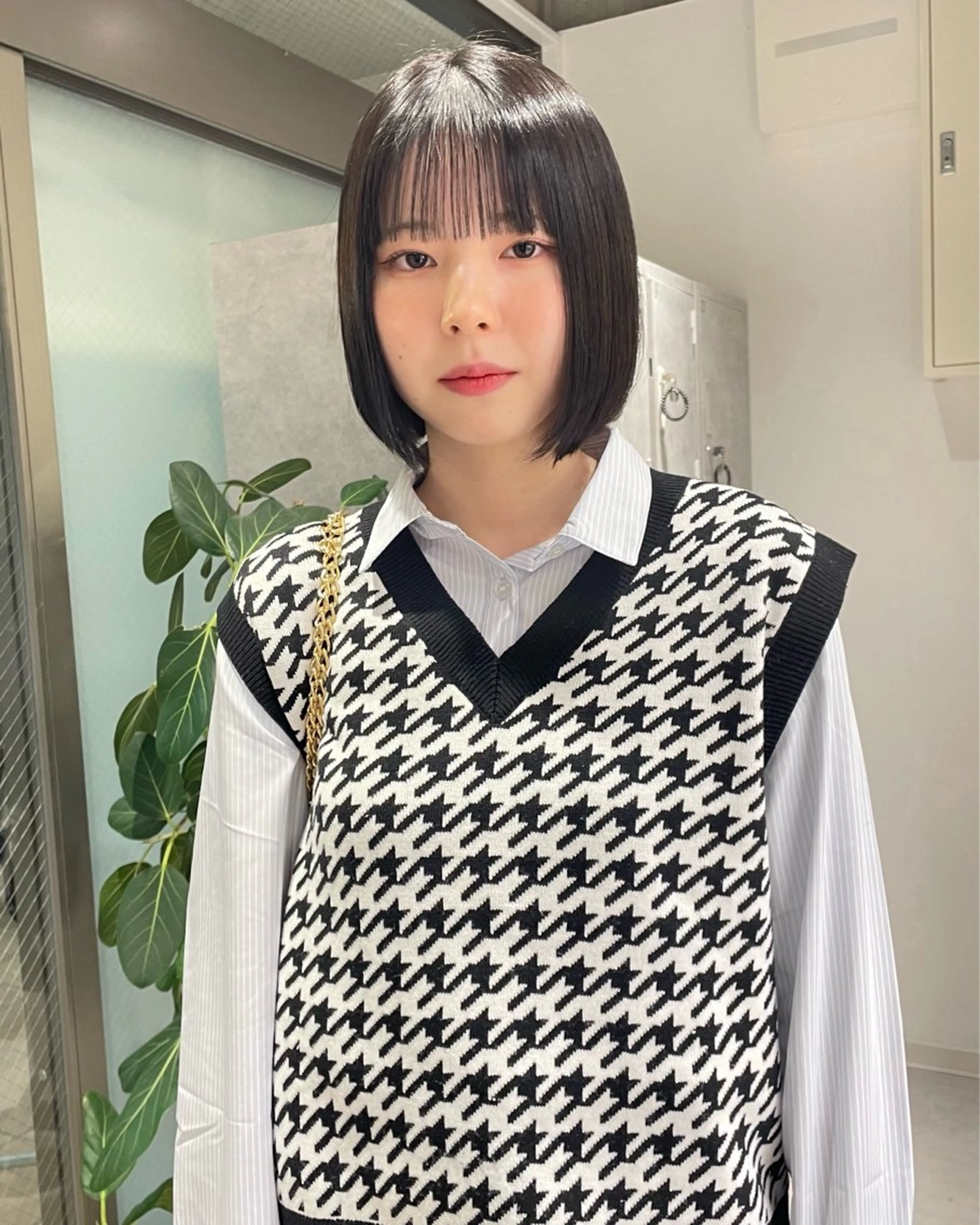 ショート カラー デザインパーマ/ 艶カラー/ボブのヘアスタイル