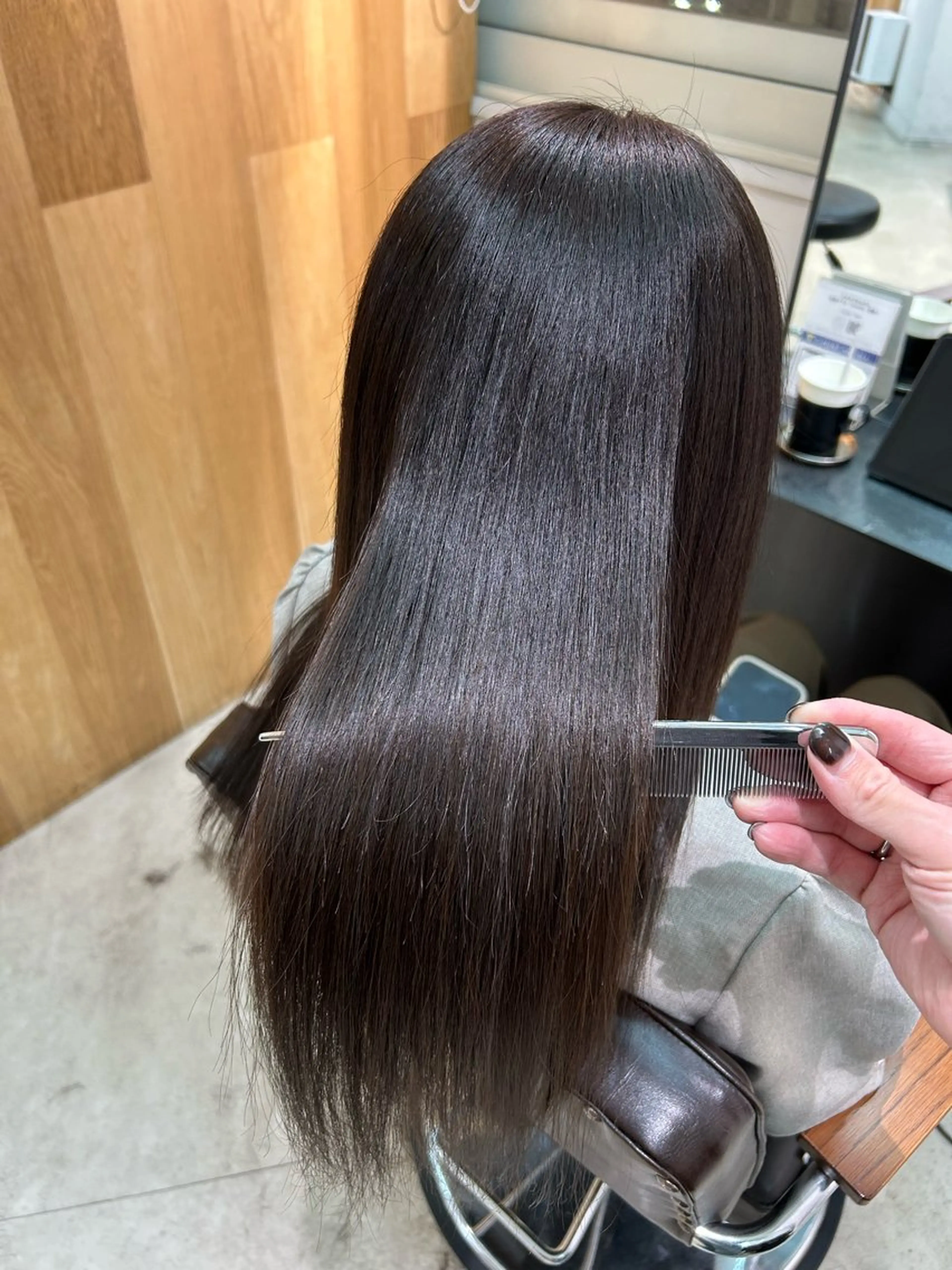 ロング カラー 髪質改善 トリートメント ヘアカラー トリートメント 🩵縮毛矯正 髪質 改善 美髪🩵のヘアスタイル