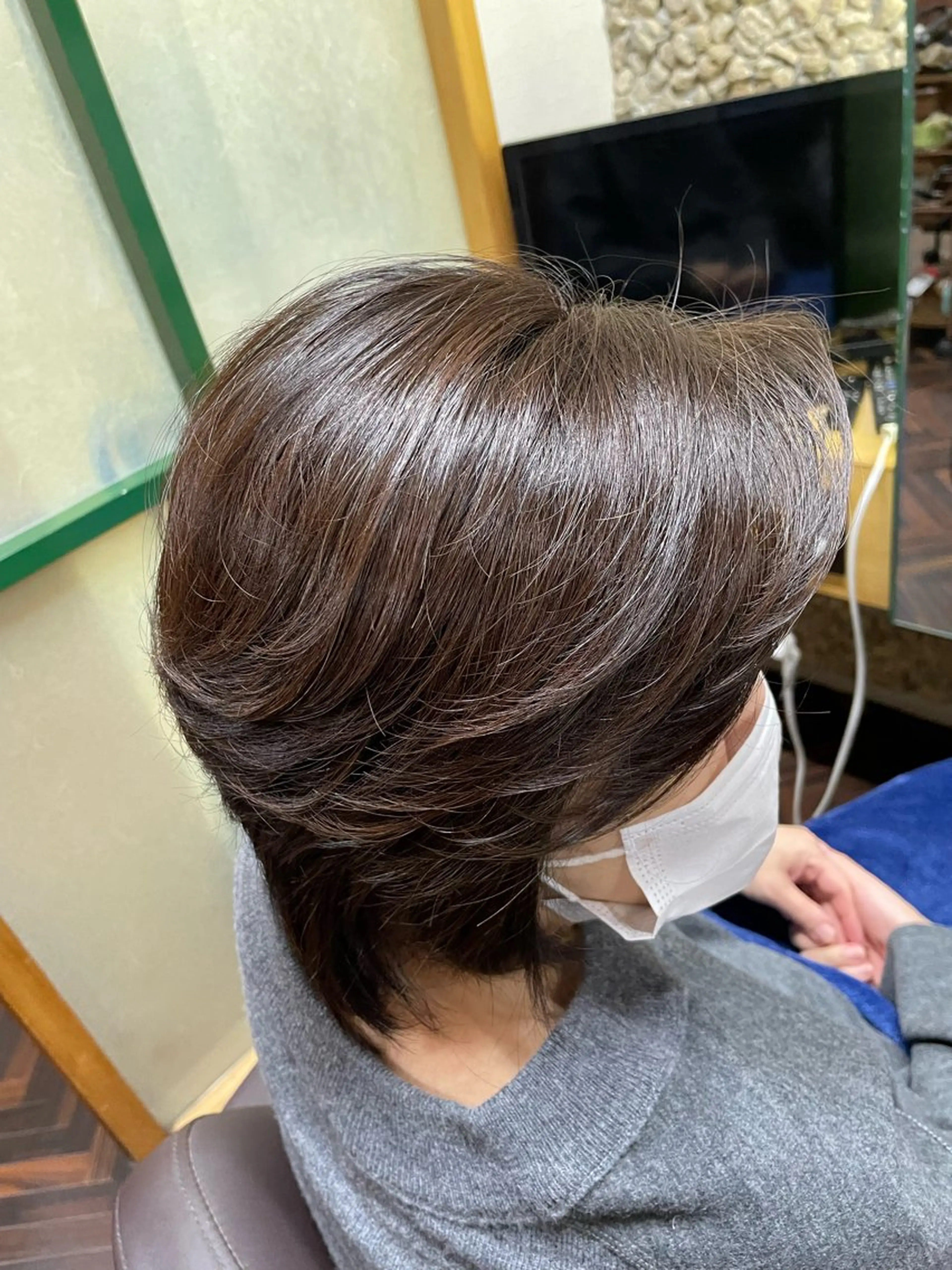 ミディアム カラー トリートメント katae sayoriのヘアスタイル