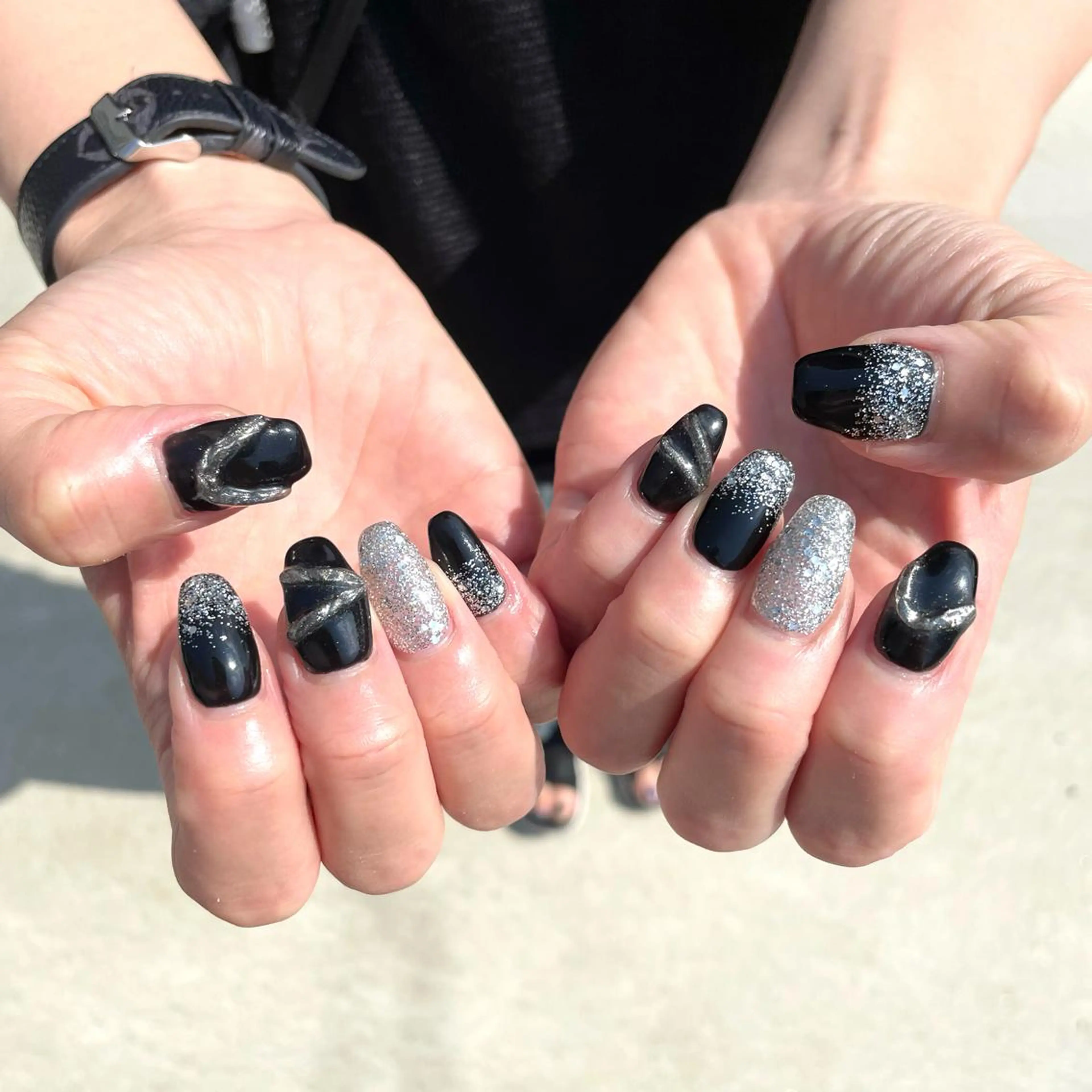 ネイル ハンドネイル Sea  nail by emaのネイルデザイン