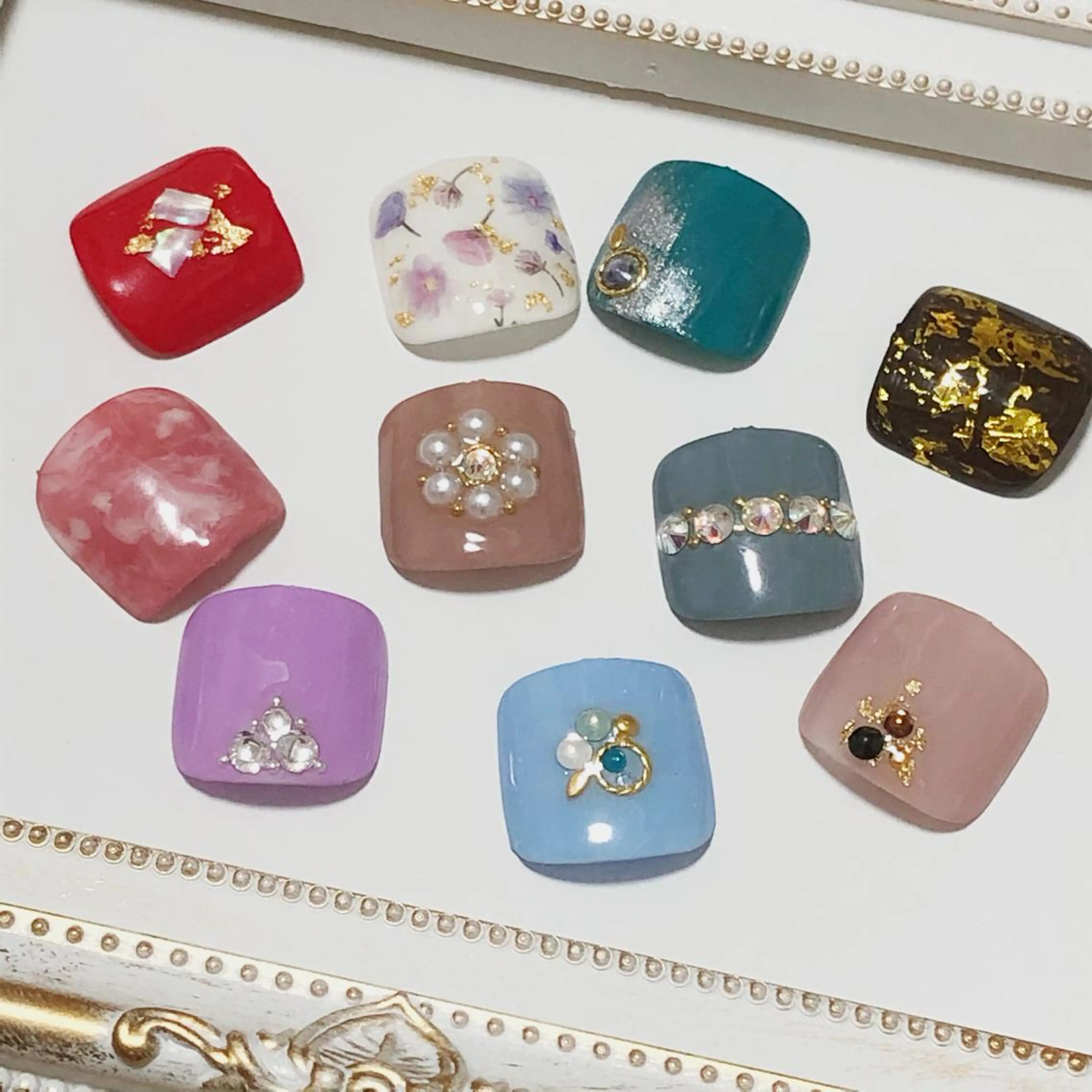 ネイル アートネイル フットネイル フットネイル nailst kiikoのネイルデザイン