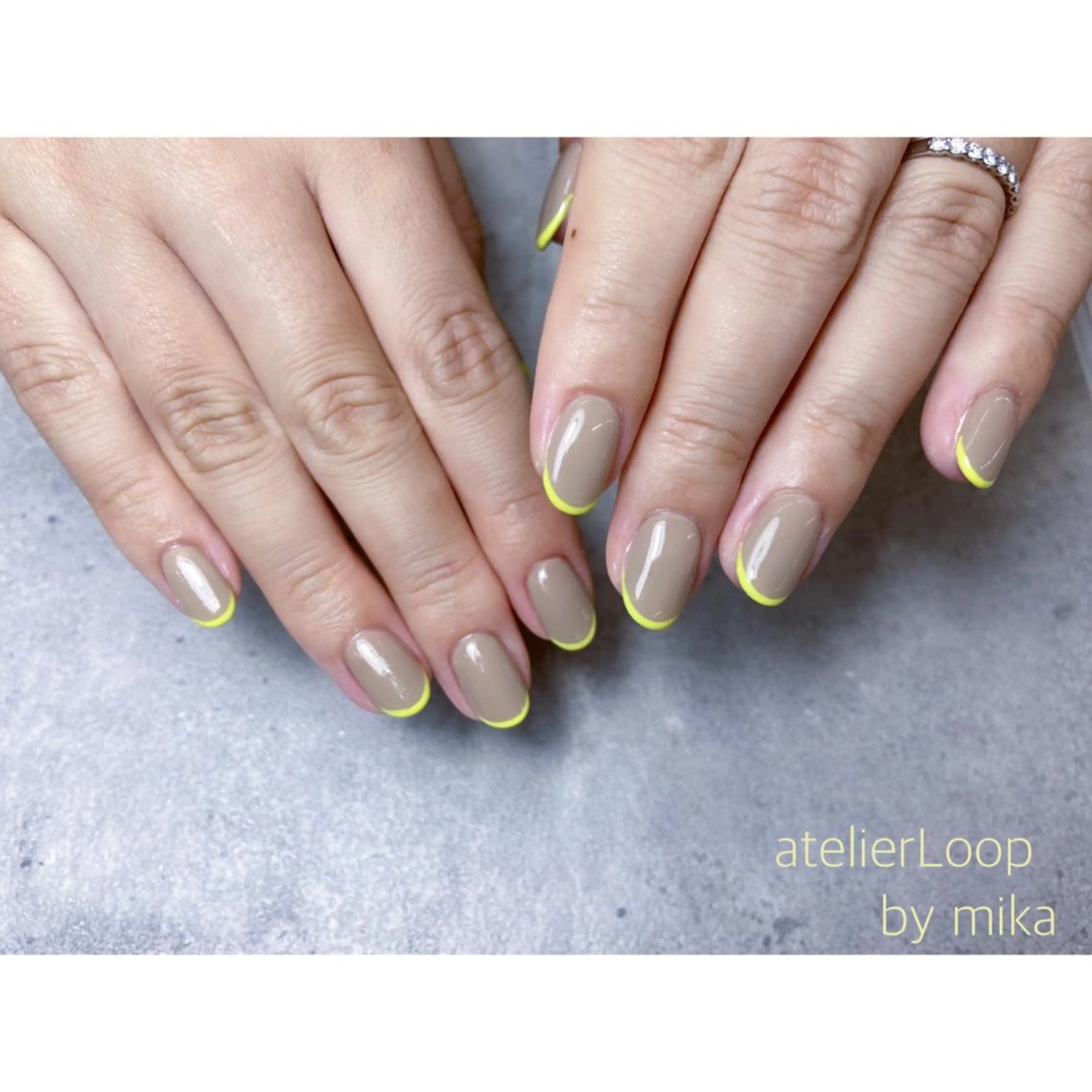 ネイル フレンチネイル atelierLoopbyshiho所属・atelier Loop♪MIKAのネイルデザイン