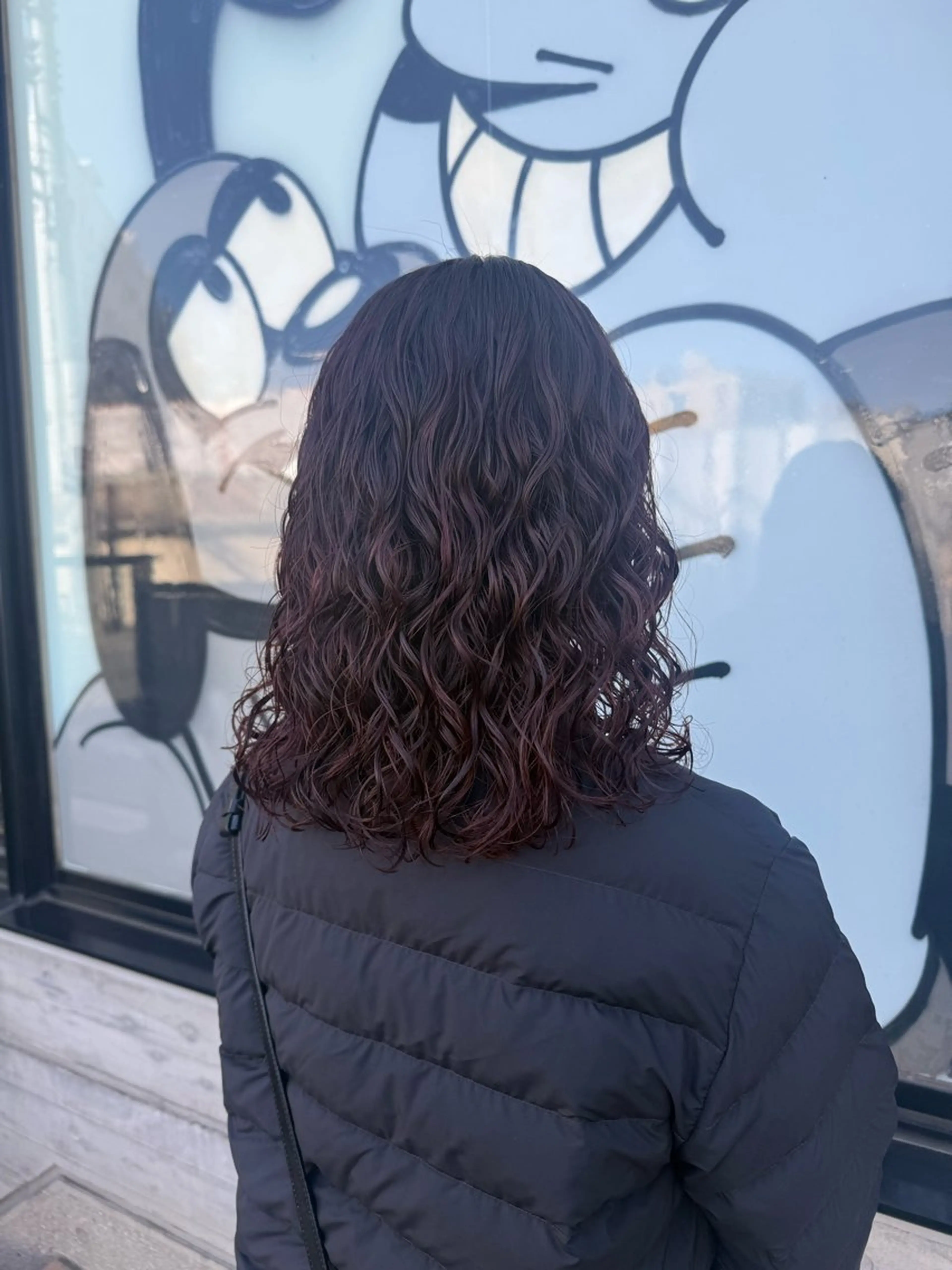 セミロング カット ヘアカラー パーマ トリートメント デジタルパーマ/ ウェーブパーマ/神野のヘアスタイル