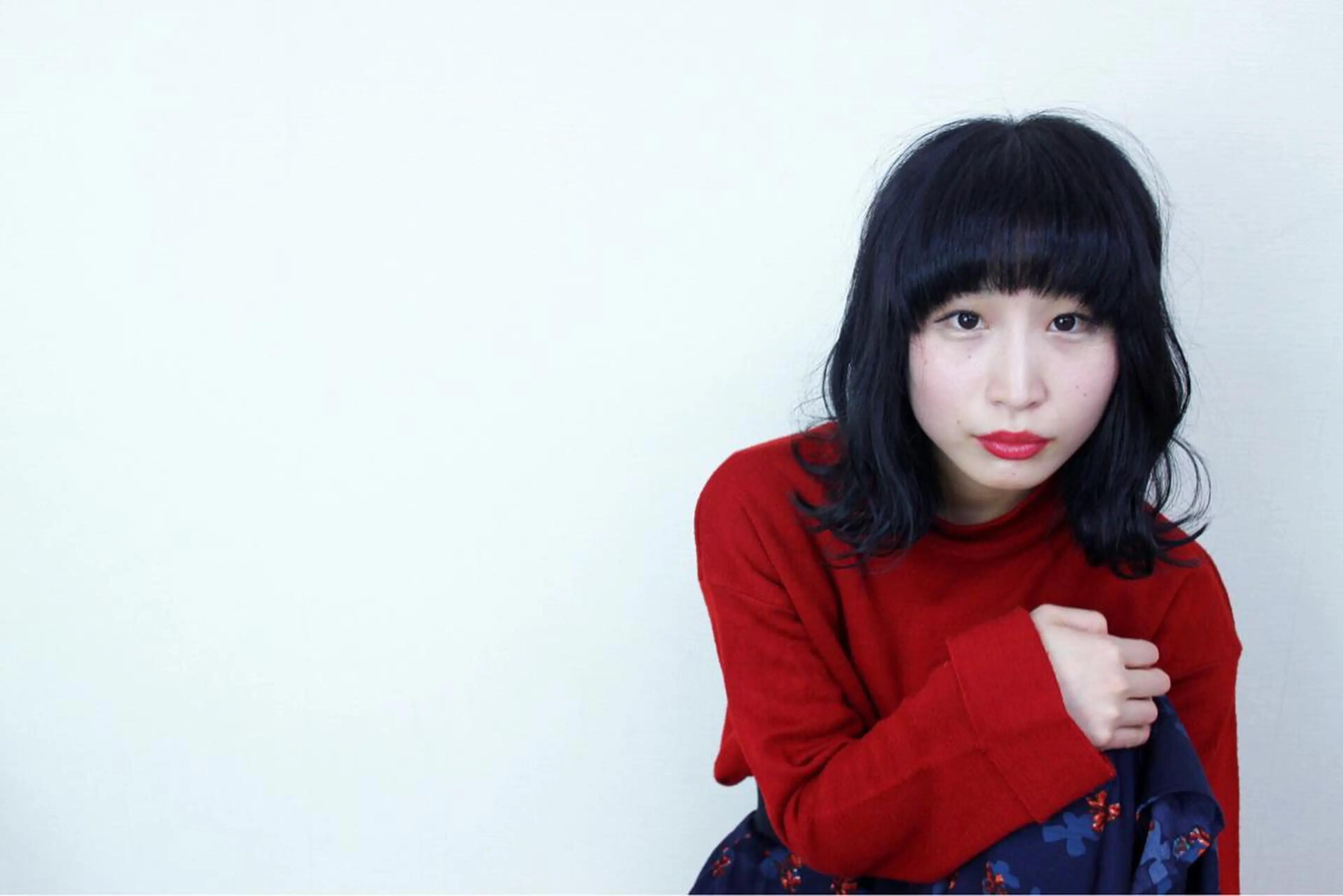 ミディアム カラー カット 武田 久司のヘアスタイル