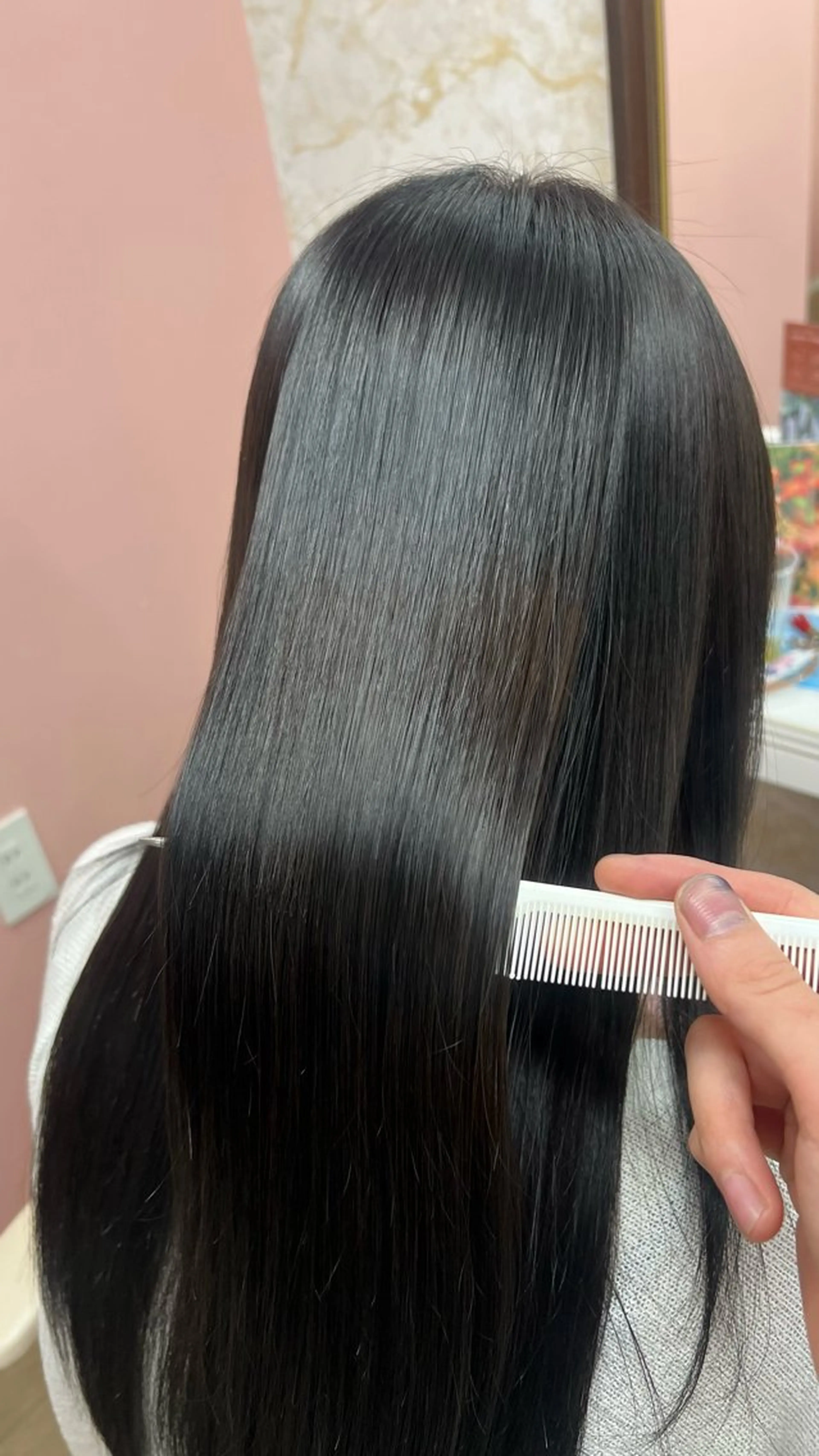 ロング 縮毛矯正 トリートメント 髪質改善特化💫 韓国ヘアAyumuのヘアスタイル