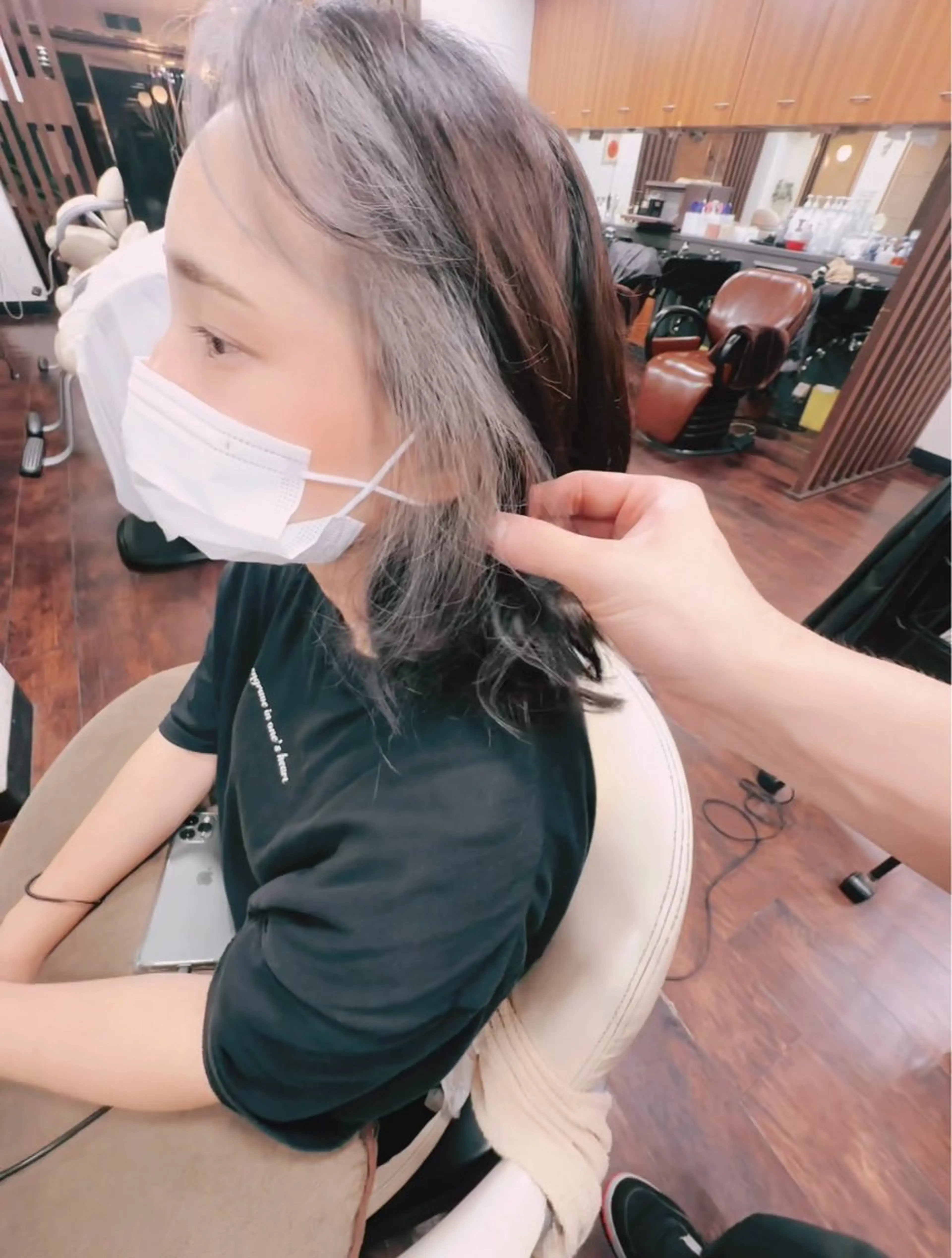 ミディアム カラー グレージュ 髪質改善・艶カラー HIROTOのヘアスタイル