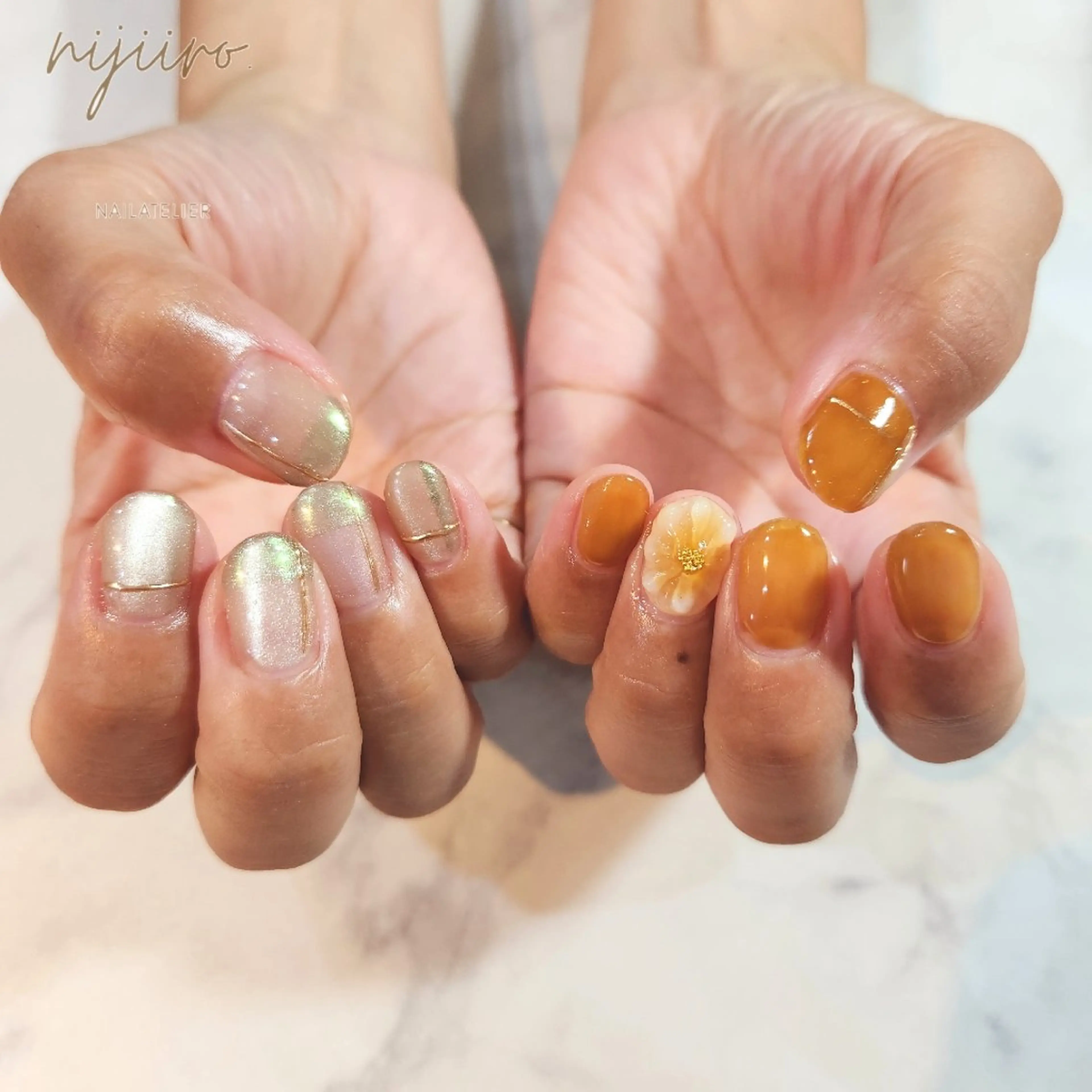ネイル ハンドネイル nailatelier nijiiro.所属・nijiiro🌈 サトウのネイルデザイン