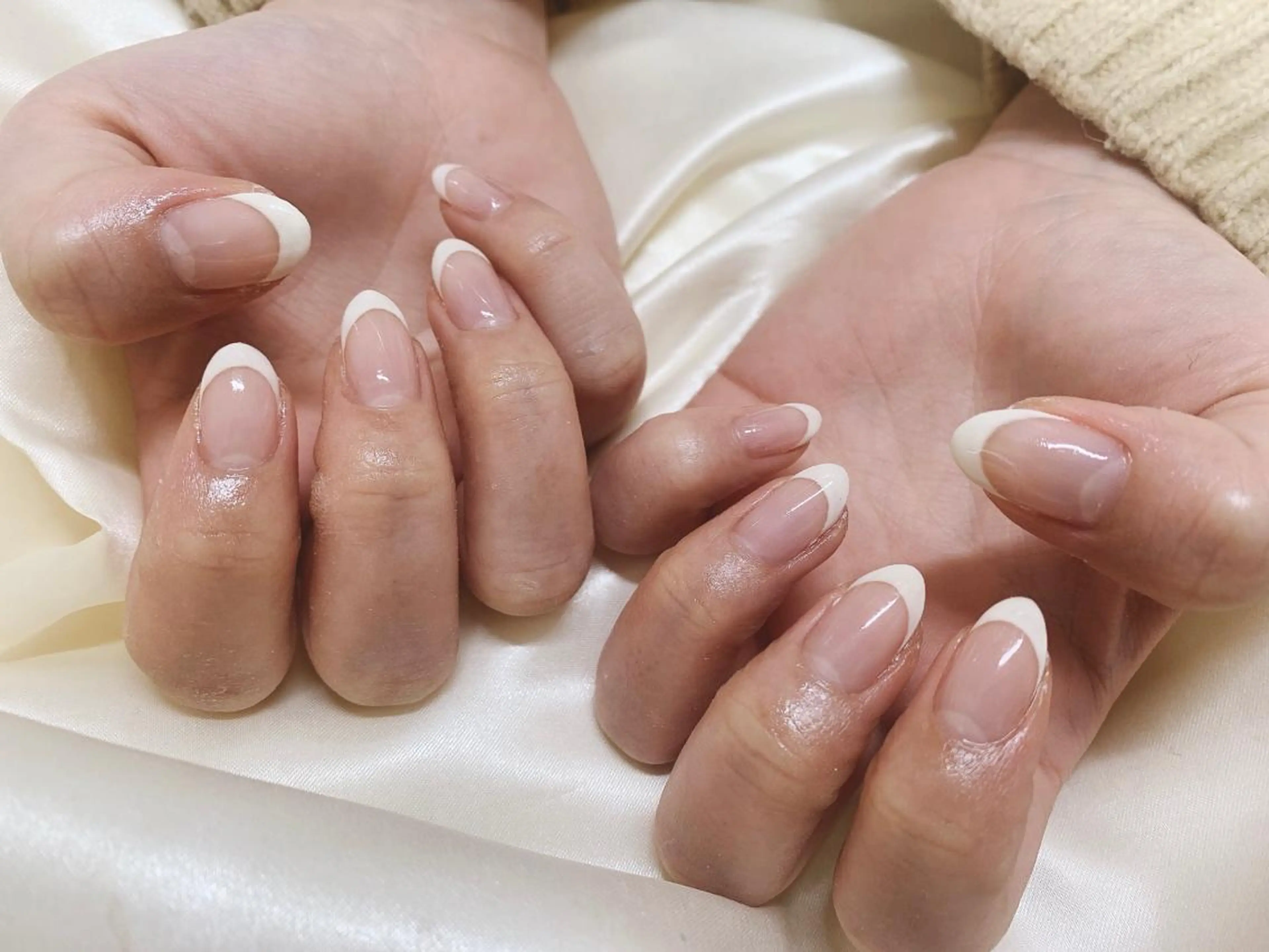 ネイル フレンチネイル Mogu nail 二子玉川のネイルデザイン