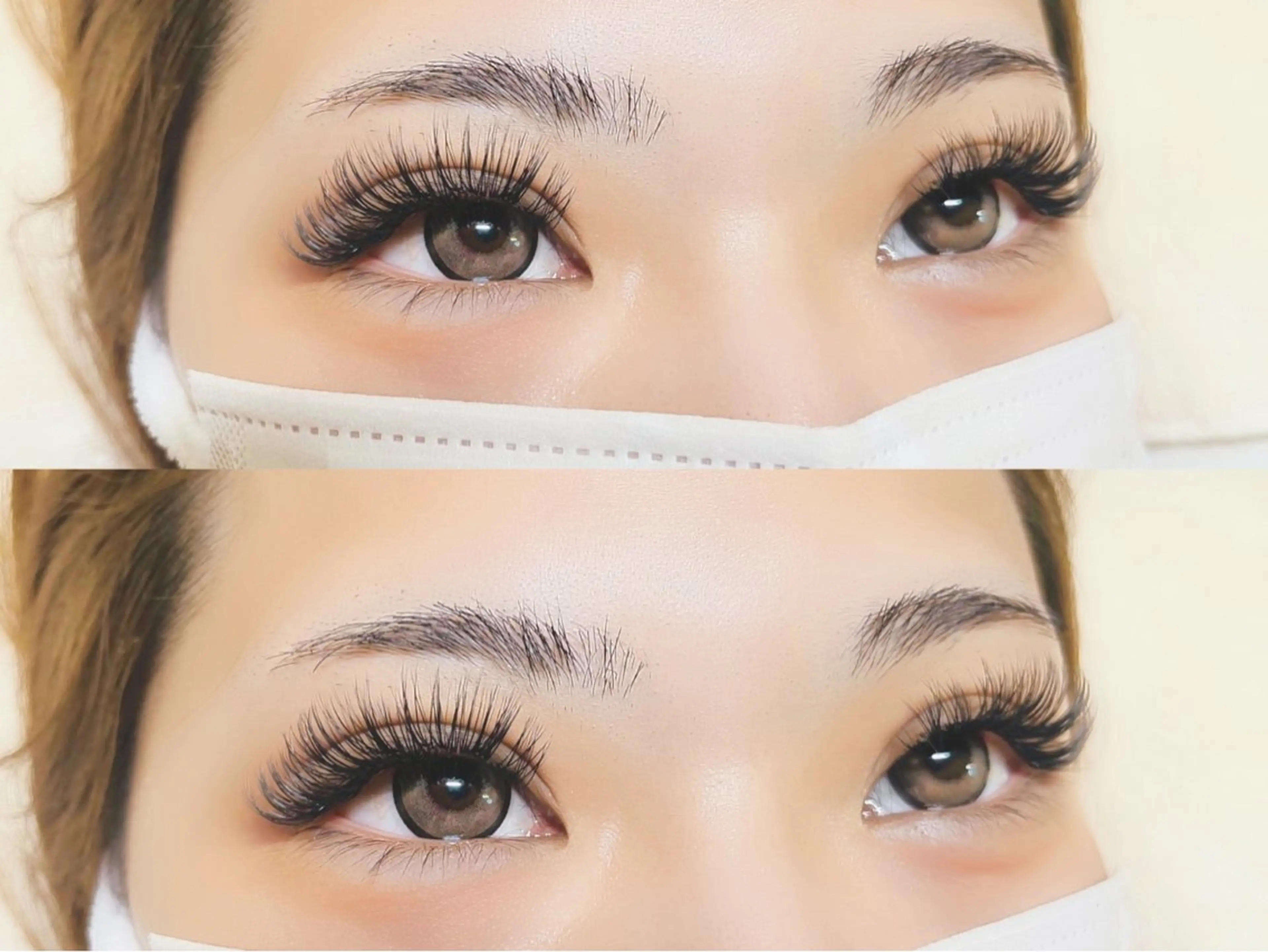 マツエク・マツパ 付け放題 バインドロック 束感まつ毛 フラットラッシュ パリジェンヌラッシュリフト マツエク オーロラ所属・AURORA RINAのマツエク・マツパデザイン