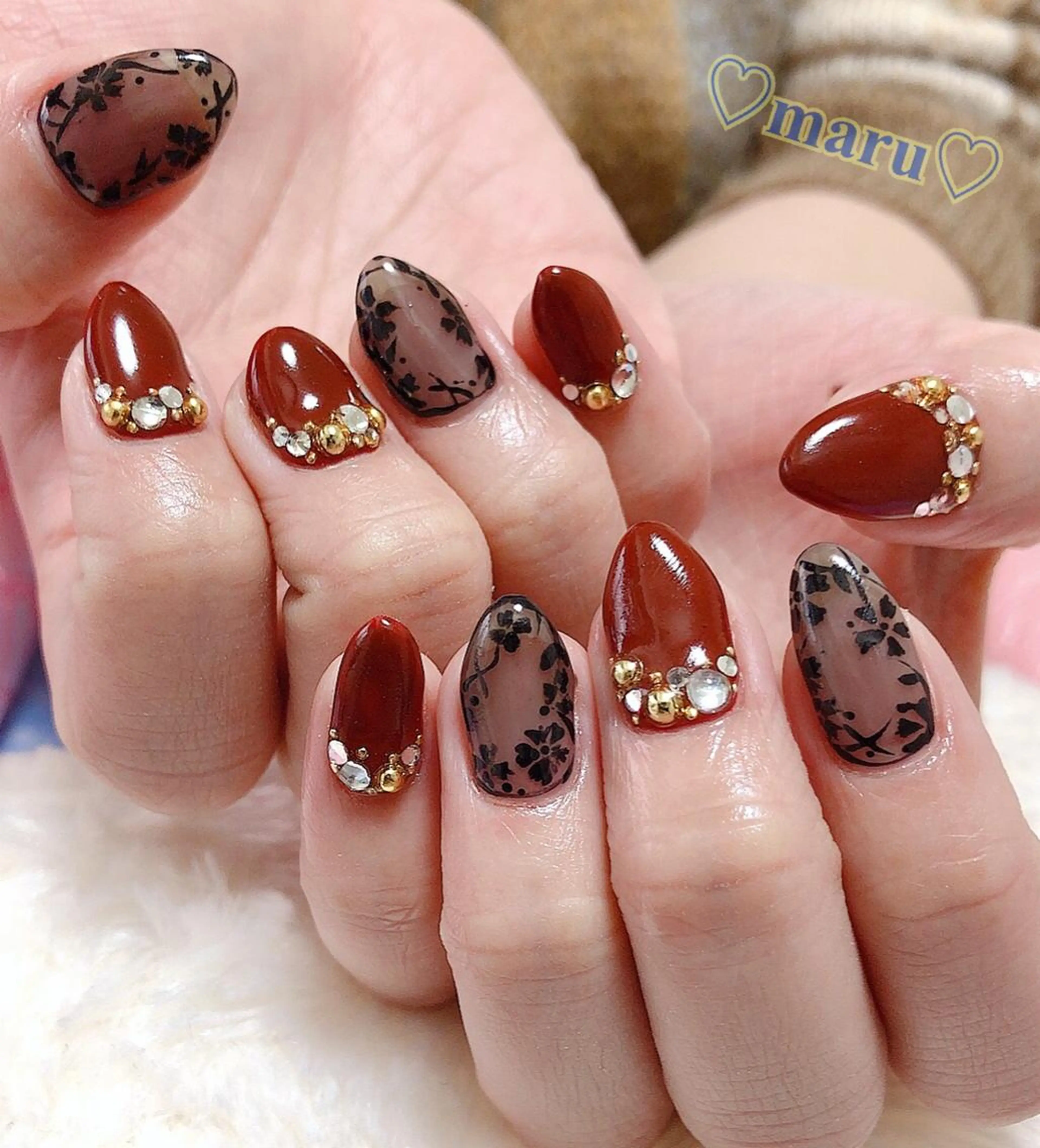 ネイル ハンドネイル フットネイル まるみ ♡のネイルデザイン