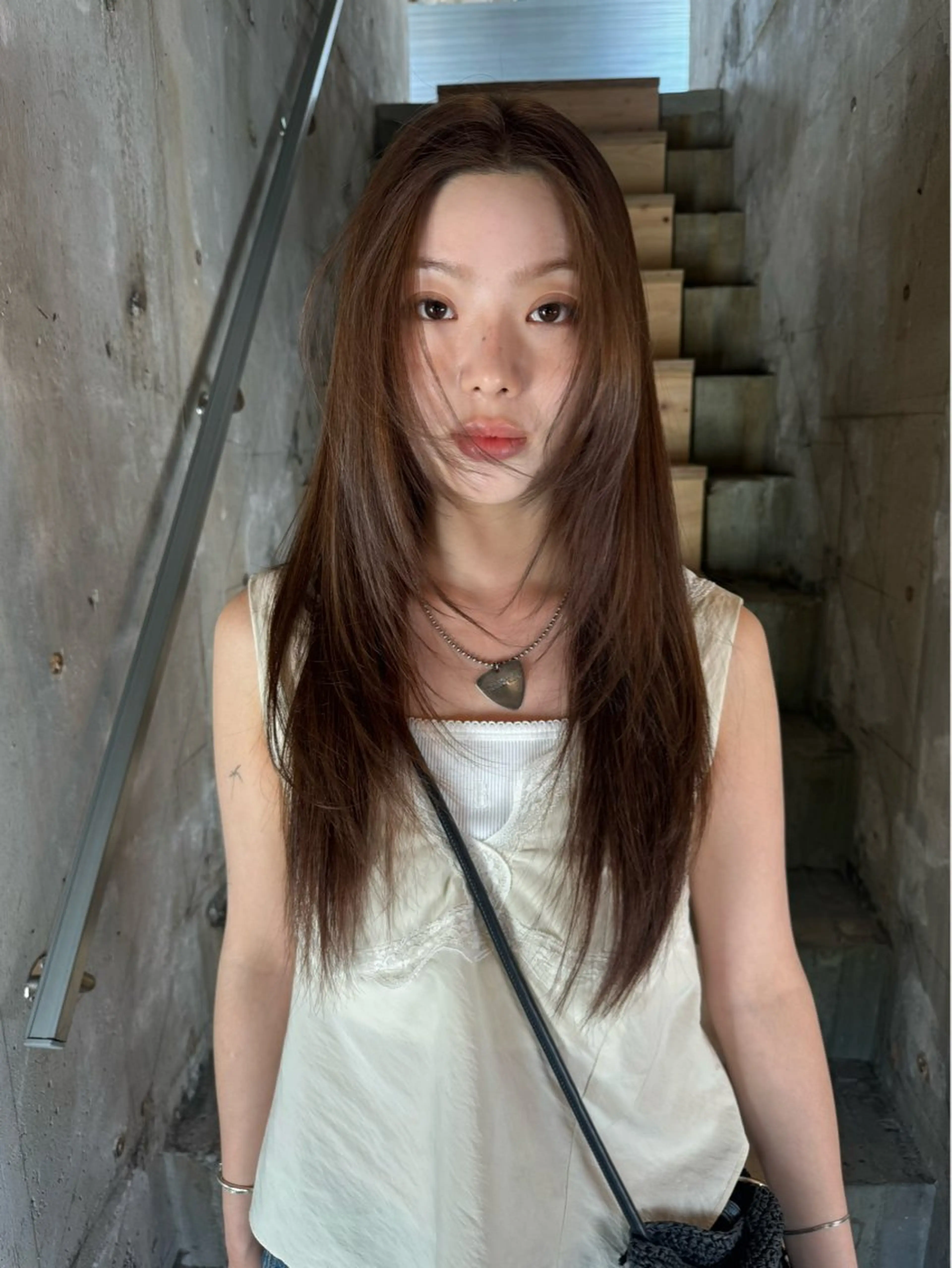 セミロング カラー カット ヘアカラー トリートメント misa___boo MISAのヘアスタイル