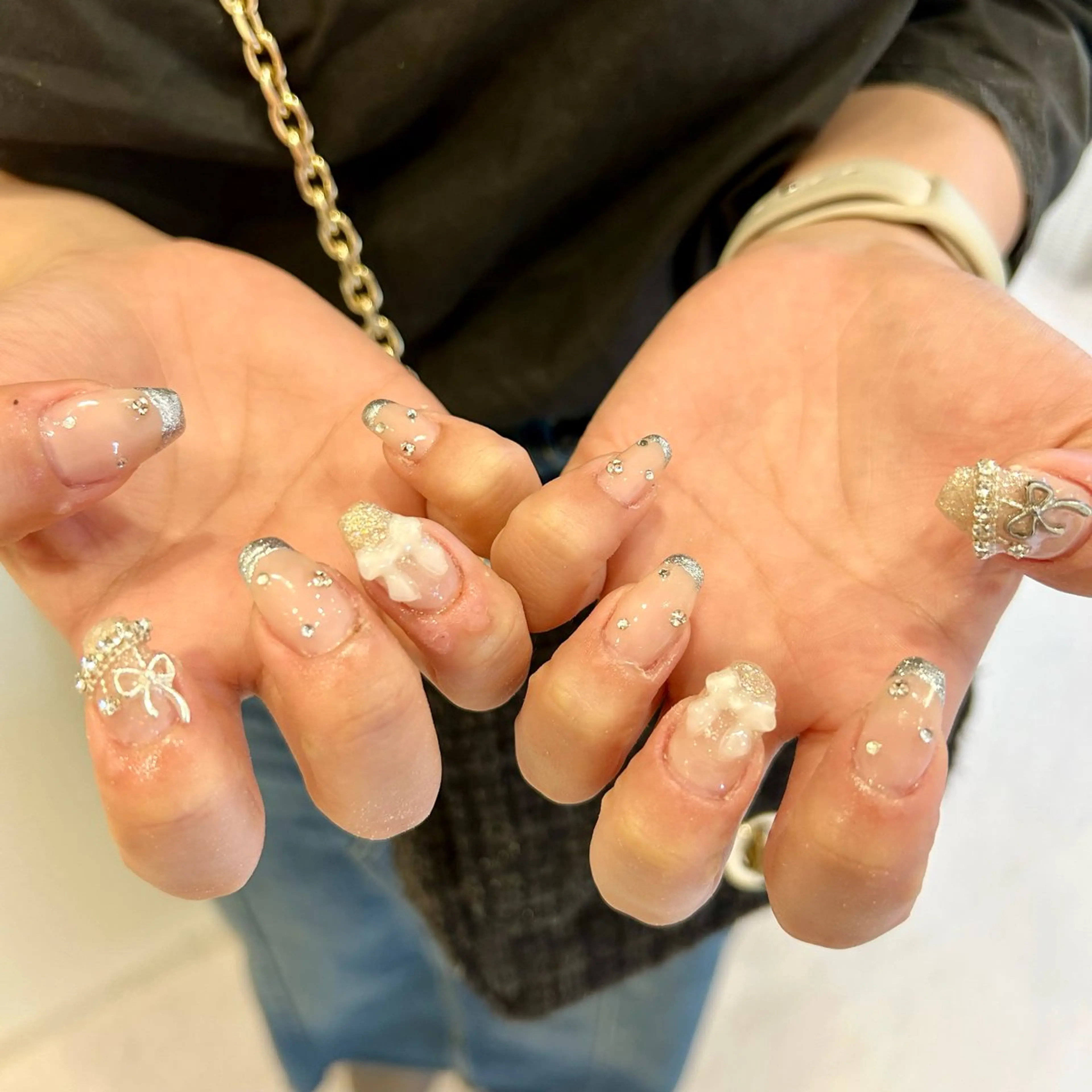 ネイル 🫧飛山琉桜/二条 ネイルアート/束感のマツエク・マツパデザイン