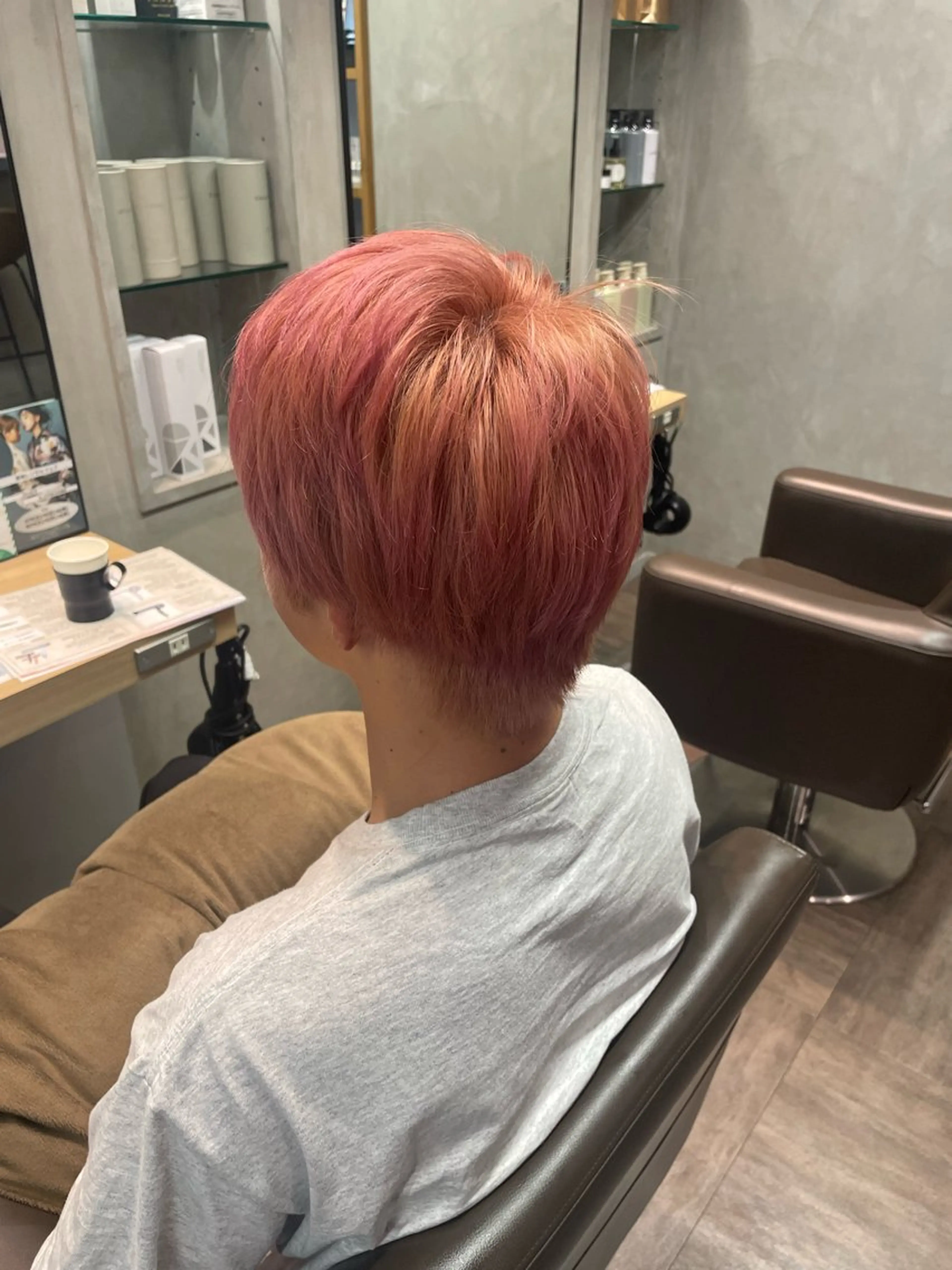 カラー メンズ ボブカット/艶カラー /Harukaのヘアスタイル