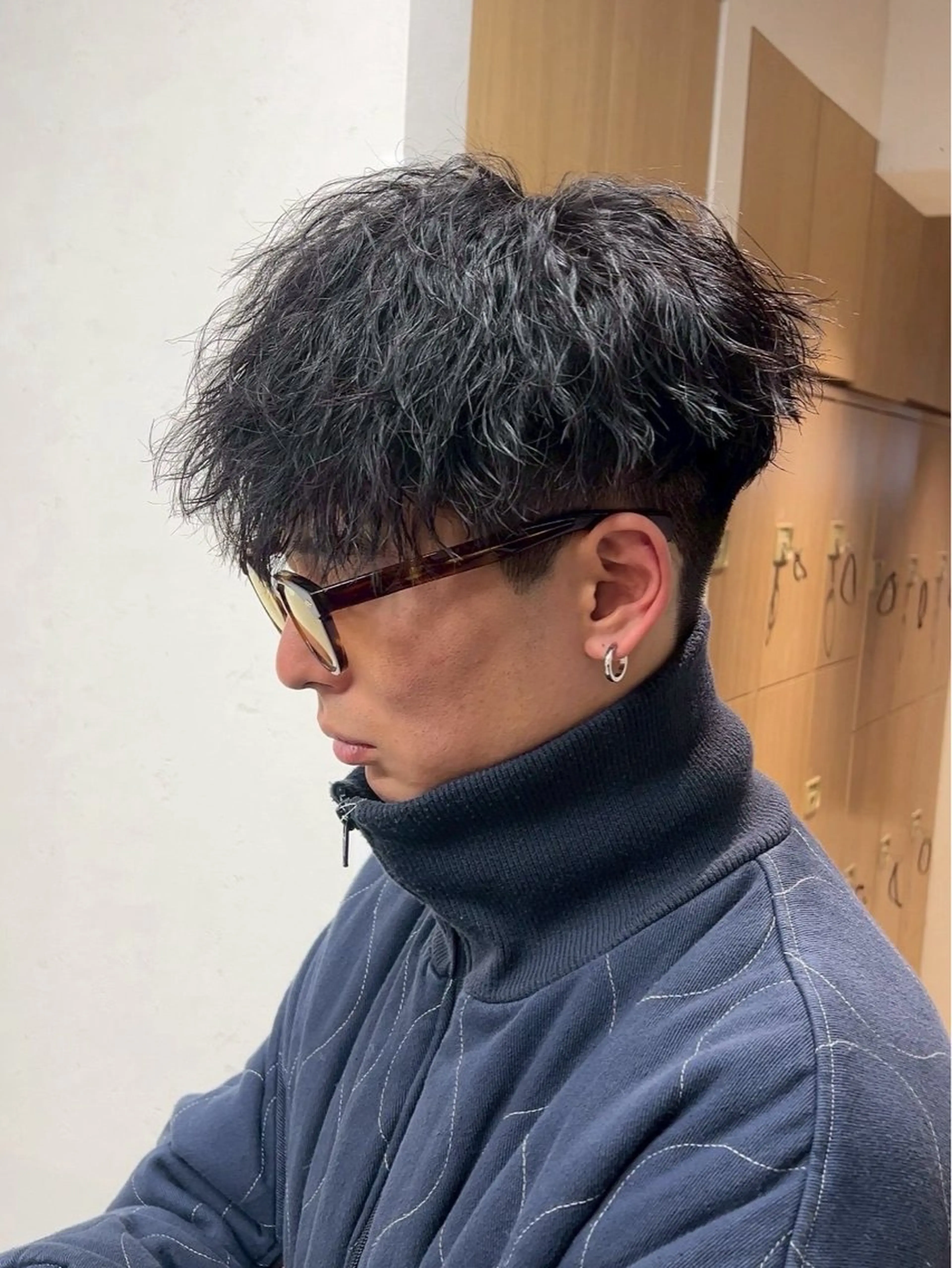 ショート パーマ メンズ カット パーマ パーマ/ハイトーン /吉田眞のヘアスタイル