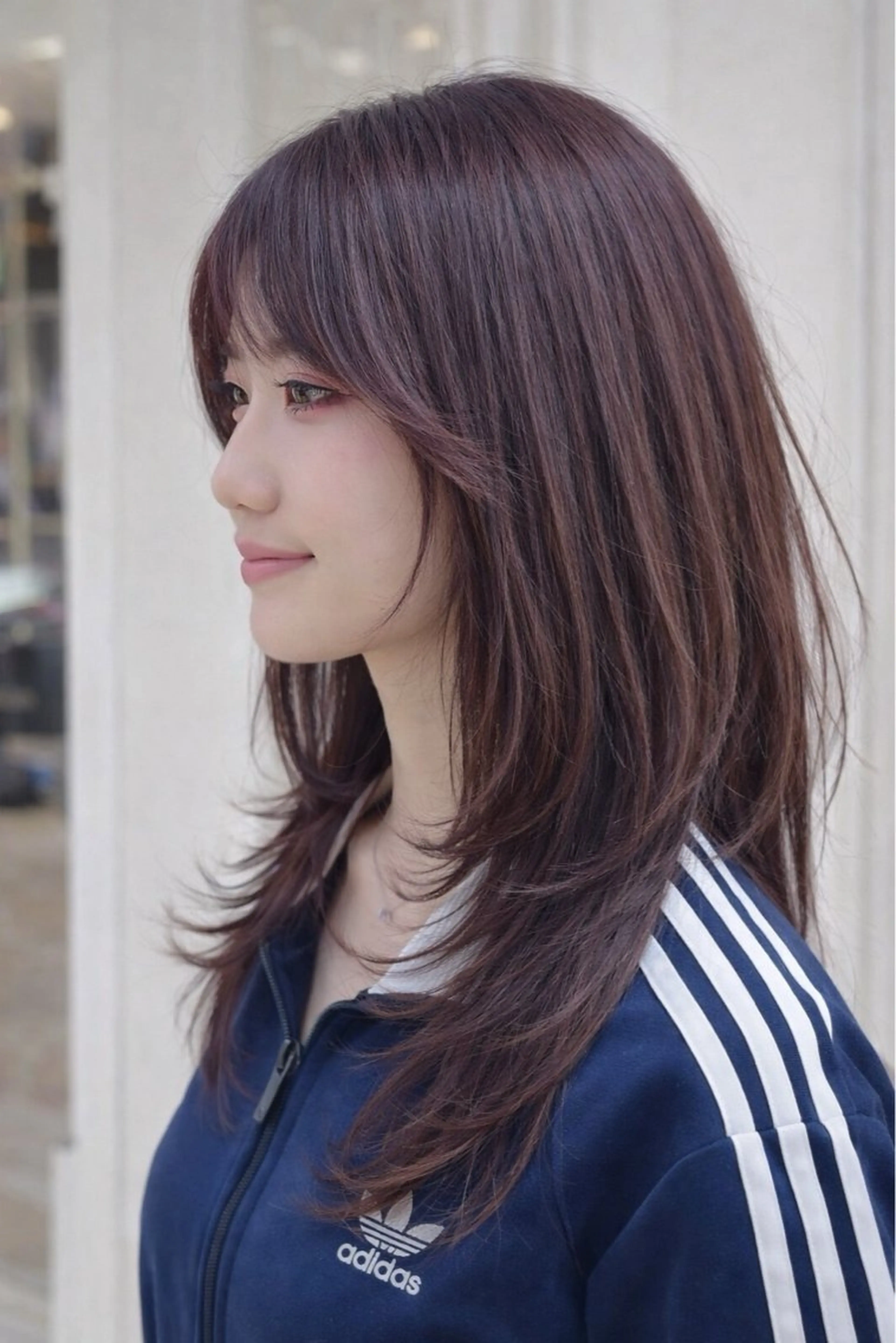 ロング カラー レイヤーカット カット ヘアーメイクウィル野田阪神店所属・Yuu/レイヤー/ ハイライト/髪質改善のヘアスタイル