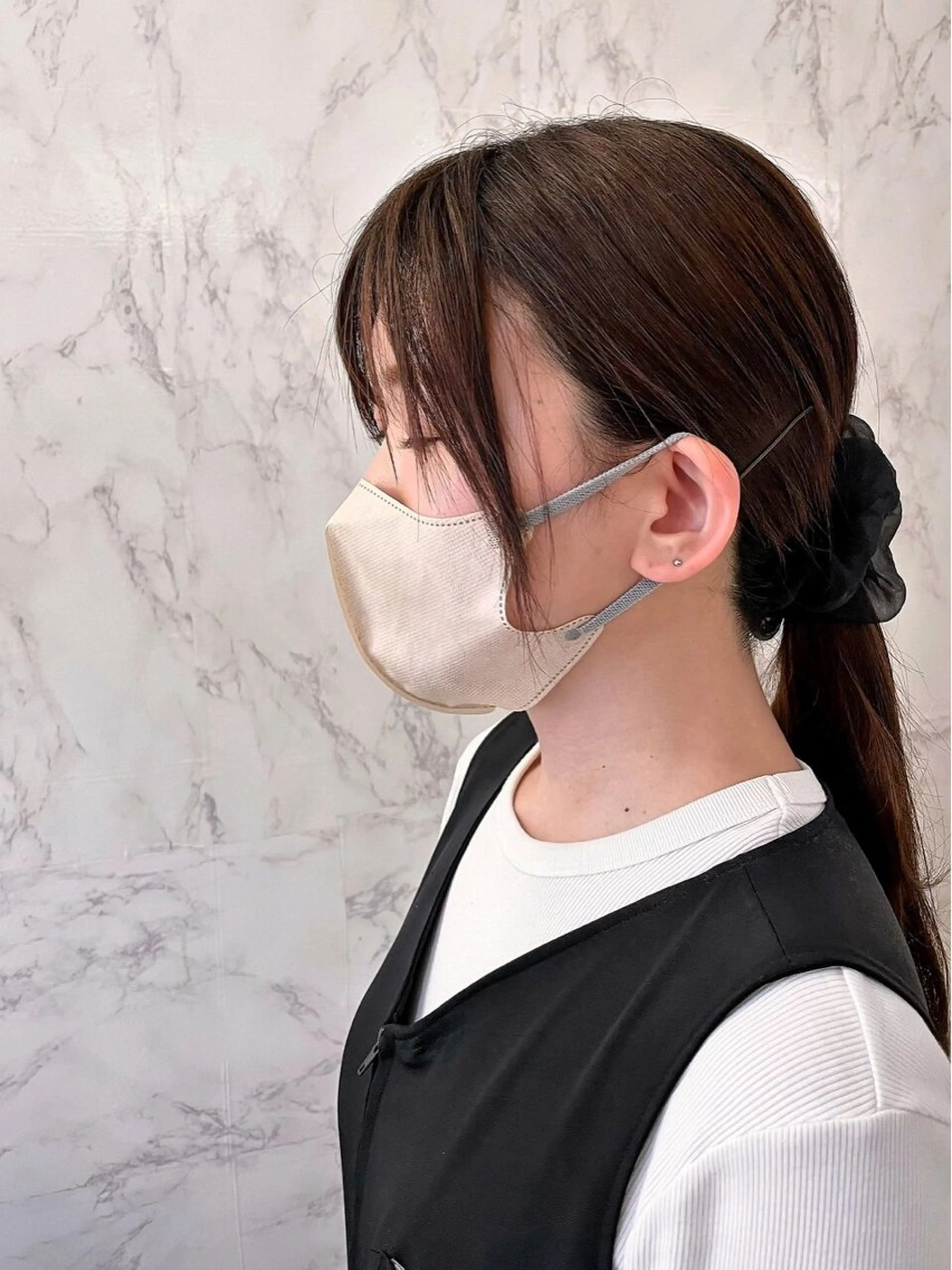 セミロング カラー 髙木 優衣のヘアスタイル