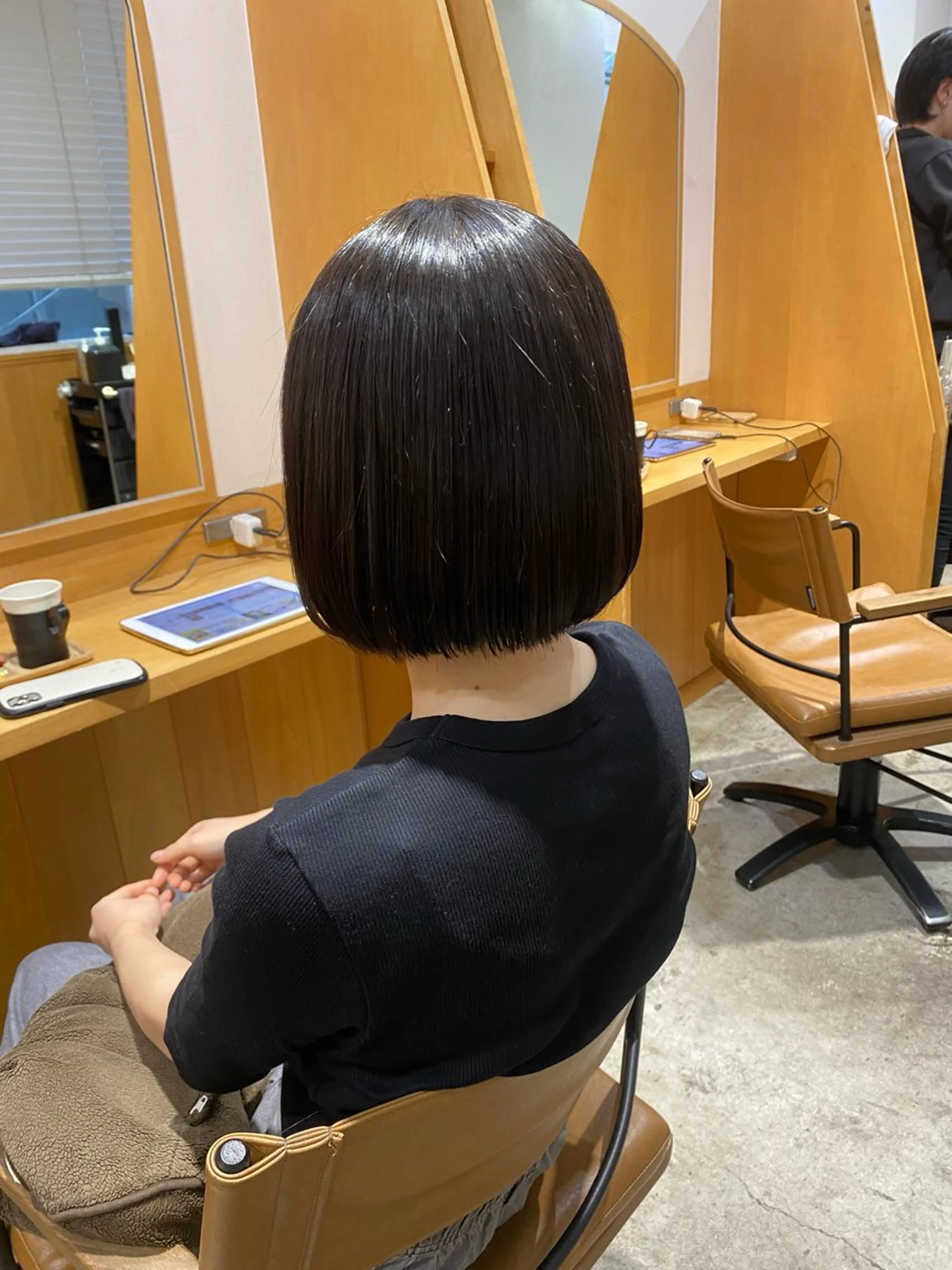 ショート ボブ 縮毛矯正 カット 縮毛矯正 トリートメント GINZARay2 風本朱里🐥のヘアスタイル