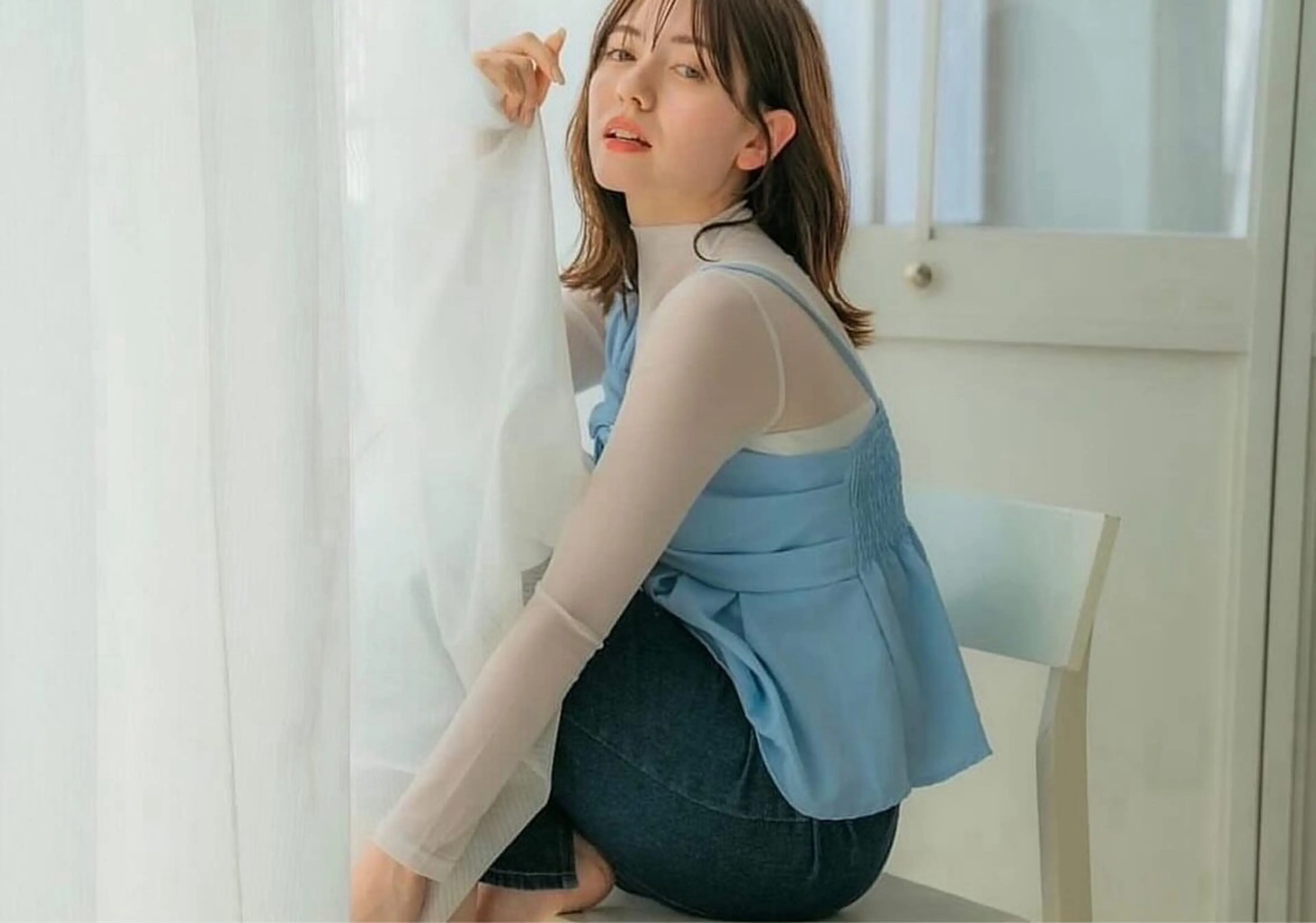 ロング カラー ブラウンカラー 透明感カラー ロング Anita by  ganesha所属・木下 マサキのヘアスタイル