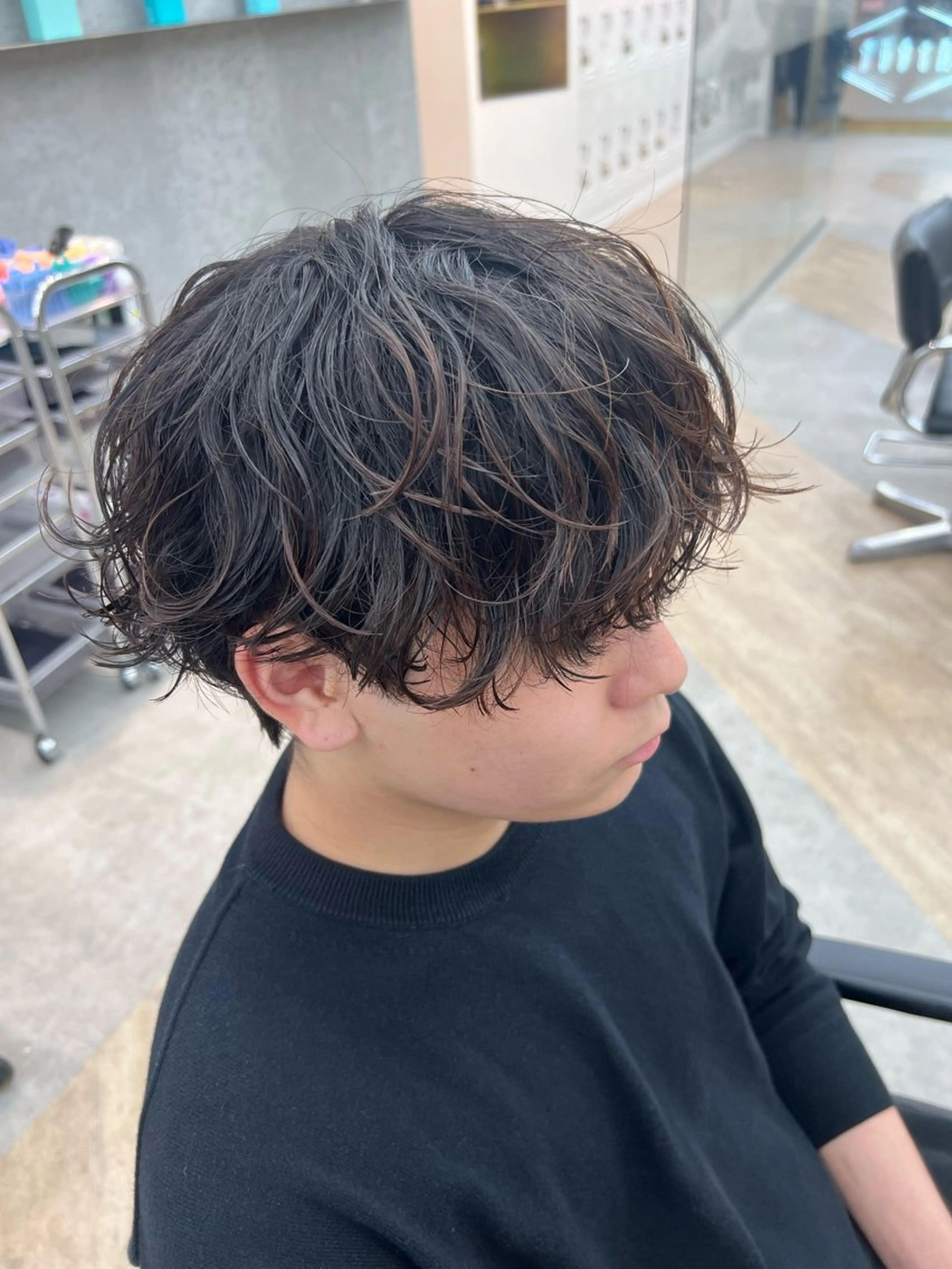 パーマ メンズ カット パーマ 🌀toa/波巻き✨ /メンズパーマ／栄のヘアスタイル