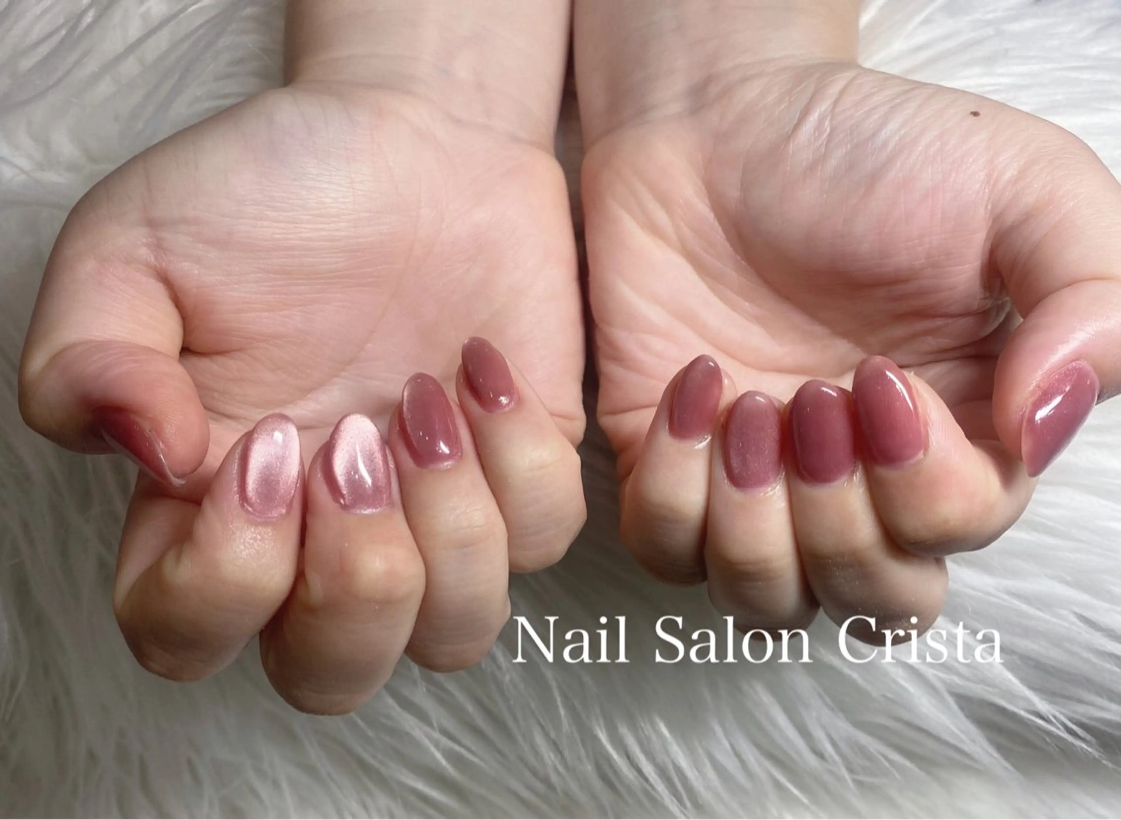 ネイル ジェルネイル パラジェル ピンク ハンドネイル CRISTA所属・CRISTA MOMOのネイルデザイン