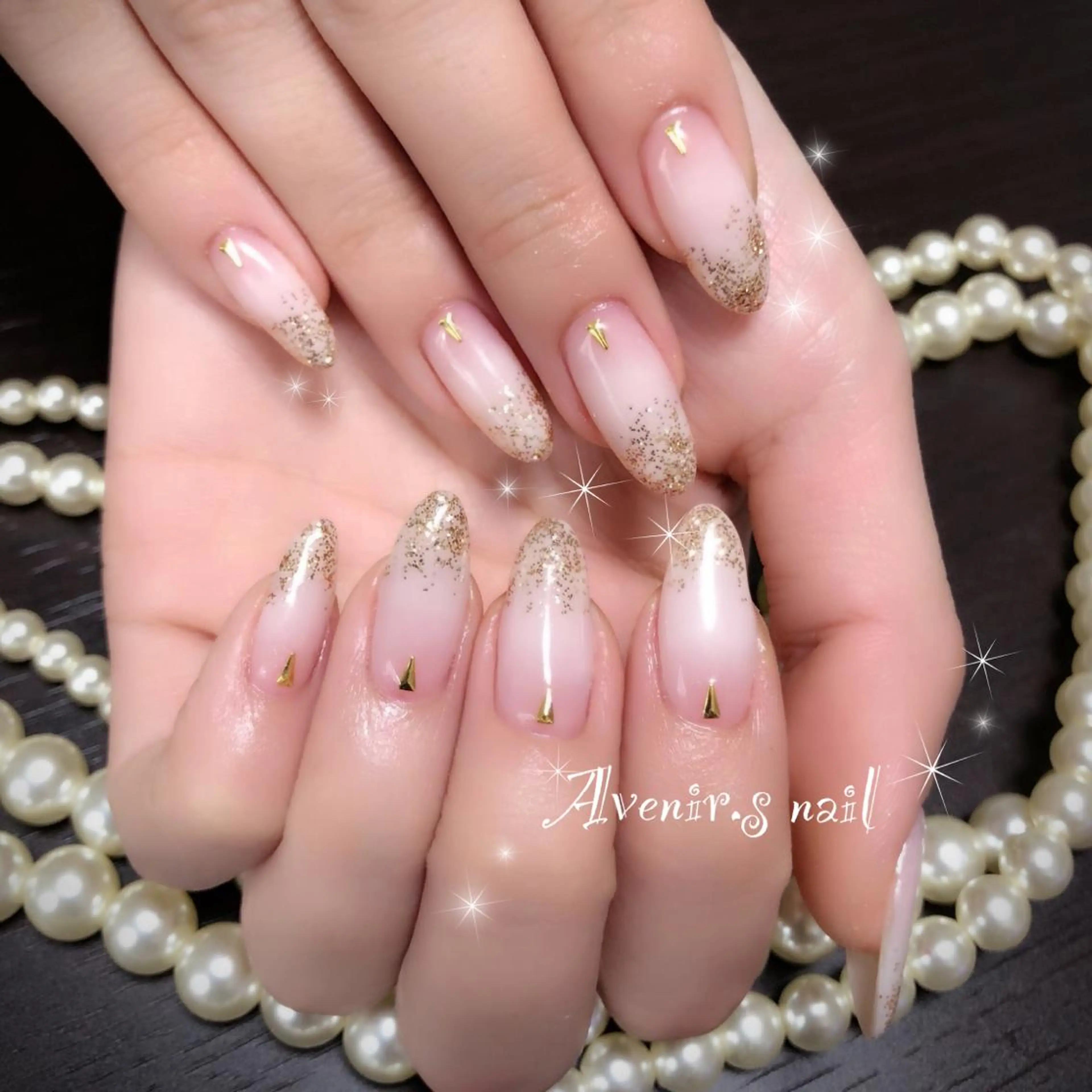 ネイル ラメ(グリッター) Home Salon Avenir.のネイルデザイン