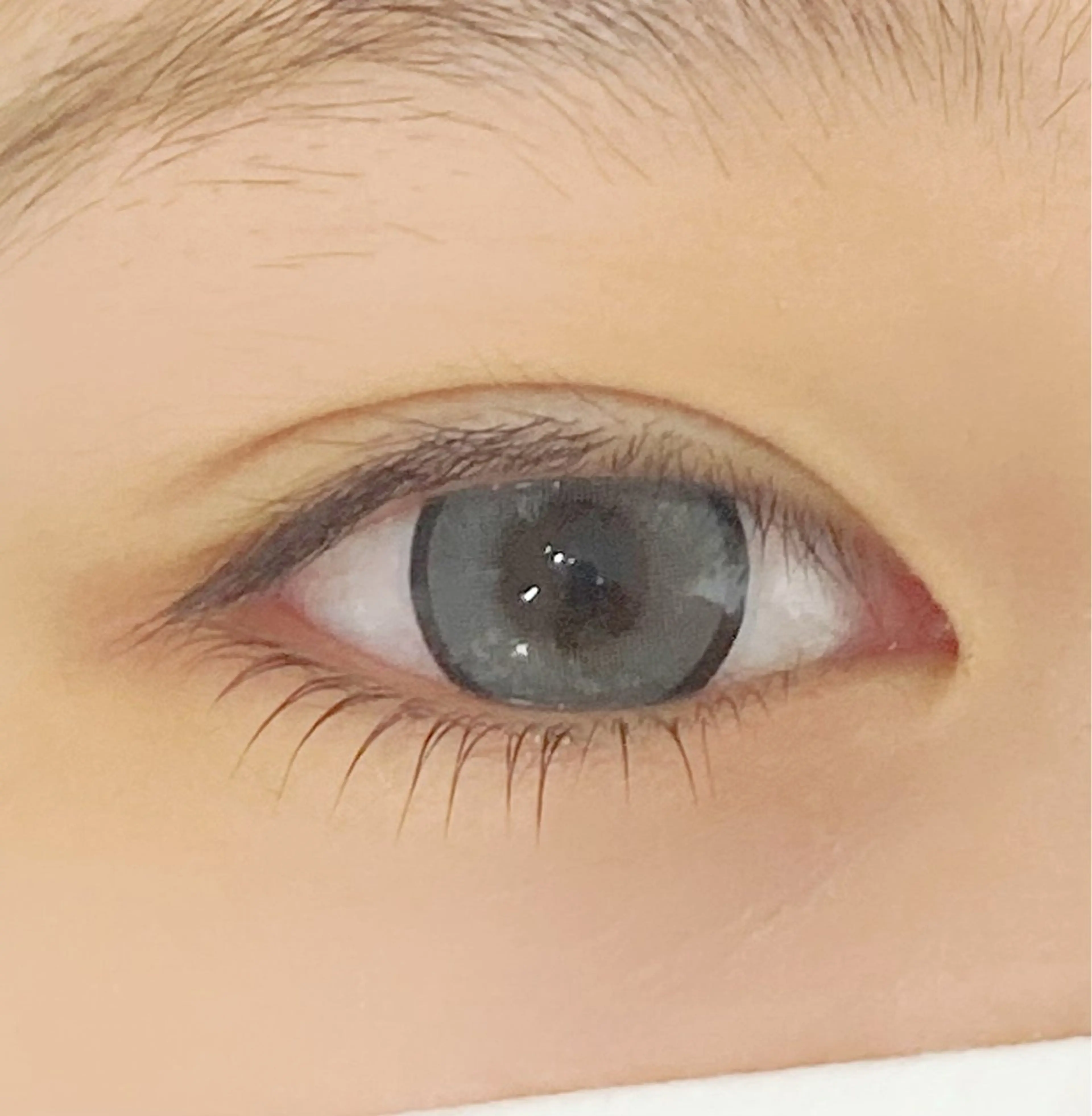 下まつ毛パーマ(ラッシュリフト)うる艶コーティング仕上げの写真