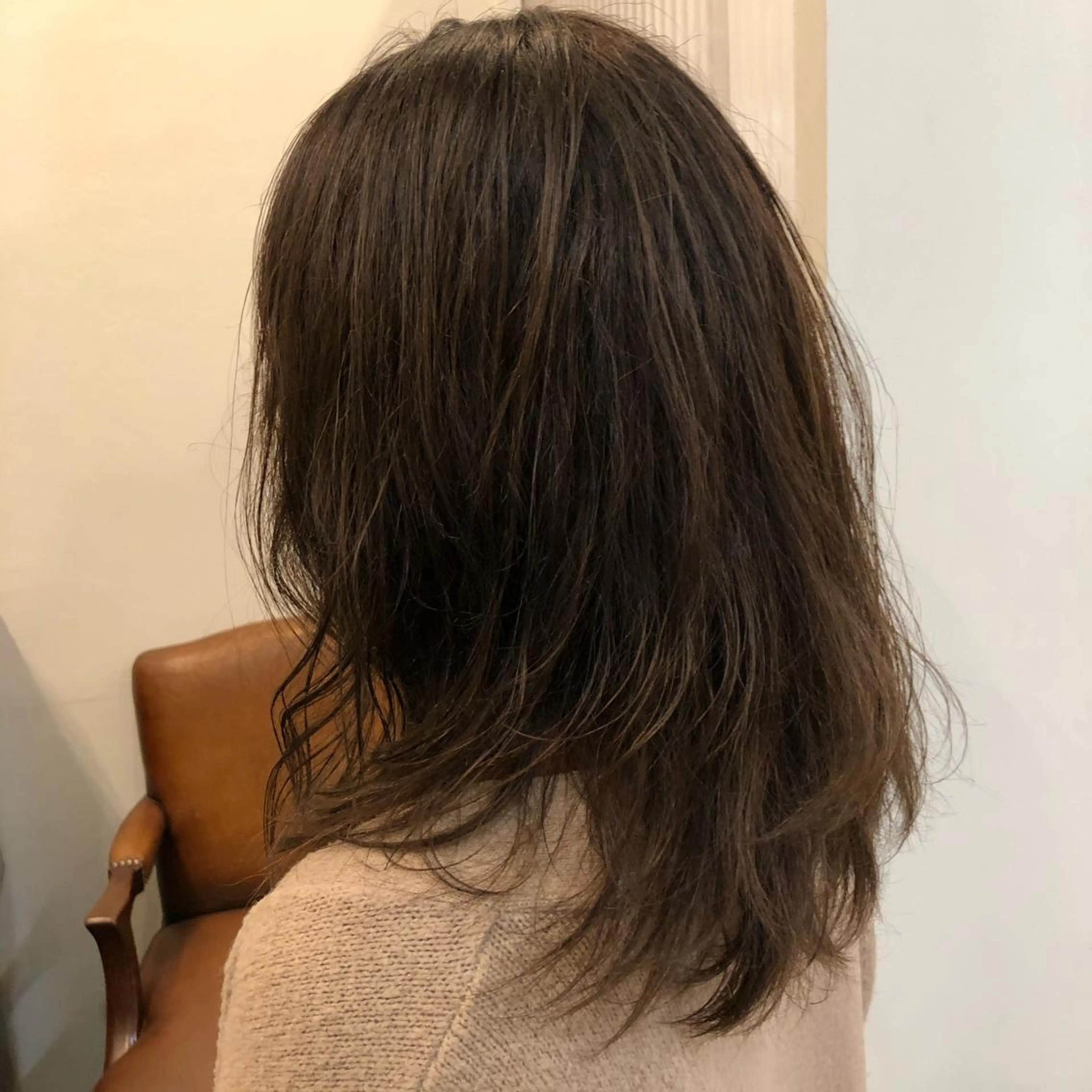 ミディアム カラー ブラウンカラー グレージュ 畠山 渚のヘアスタイル