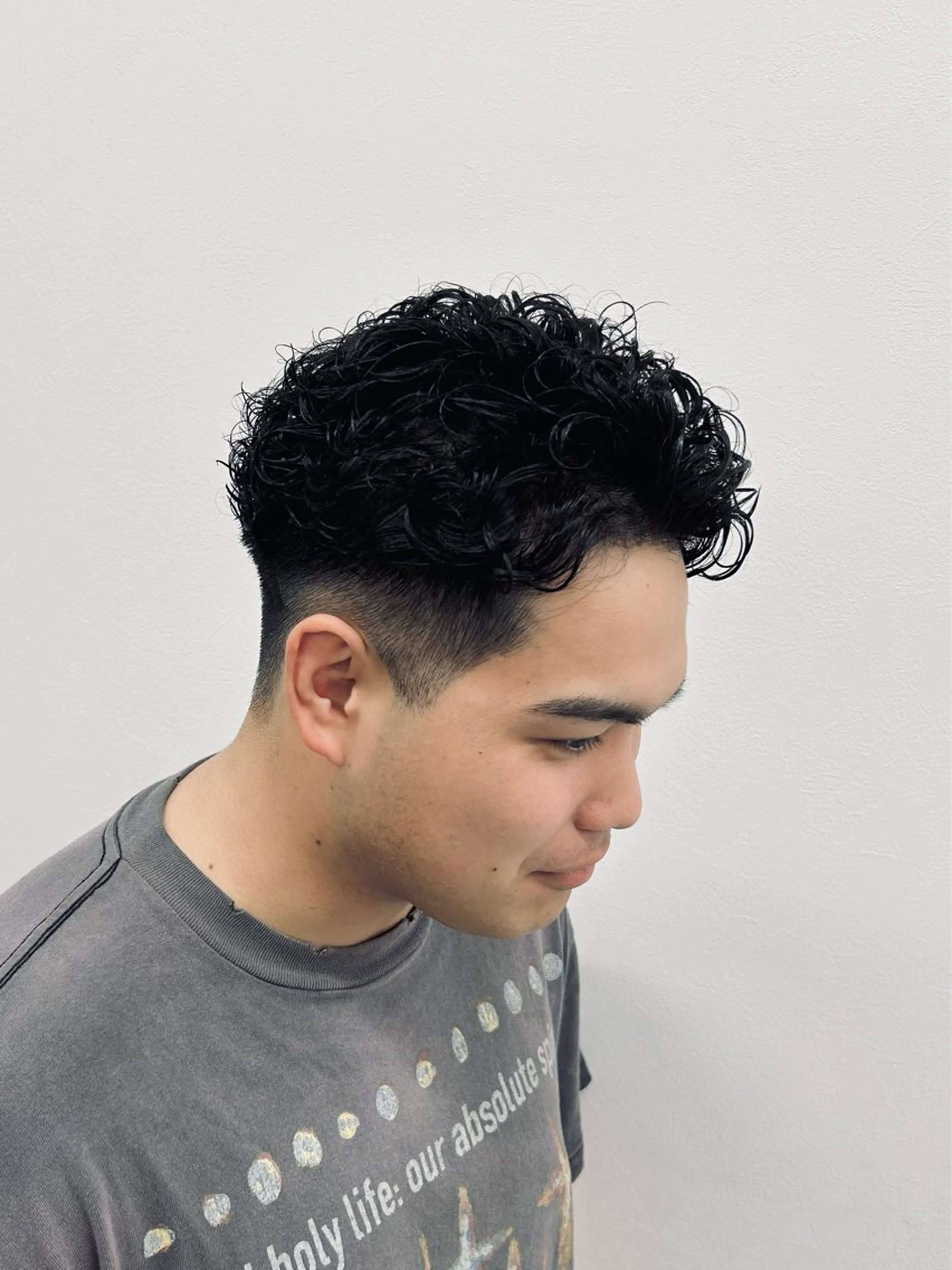 ミディアム パーマ メンズ 🏁メンズパーマ/ RYOYAのヘアスタイル