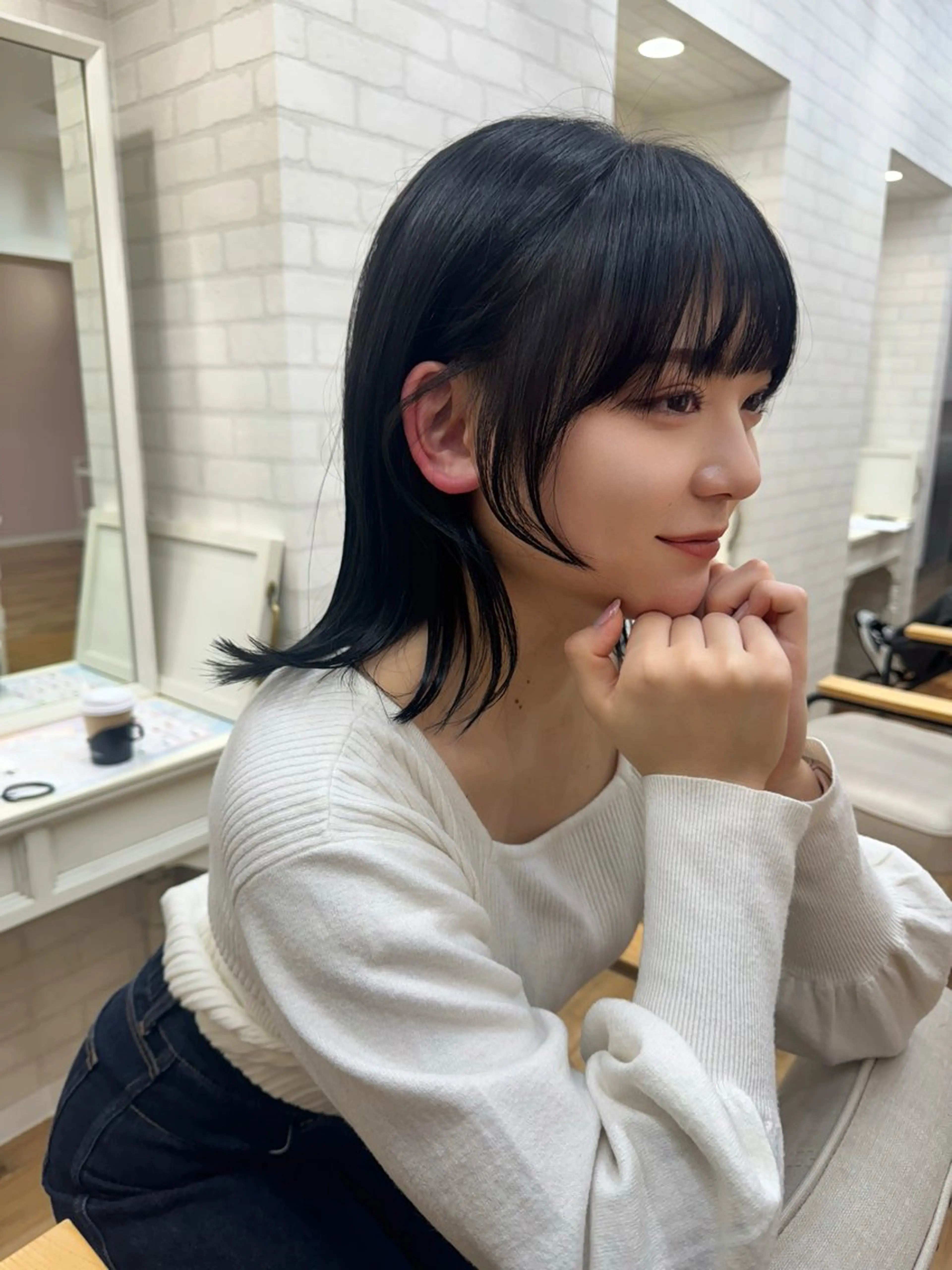 セミロング カラー カット ヘアカラー トリートメント 一樹ハイトーン/ブリ ーチ/透明感カラーのヘアスタイル