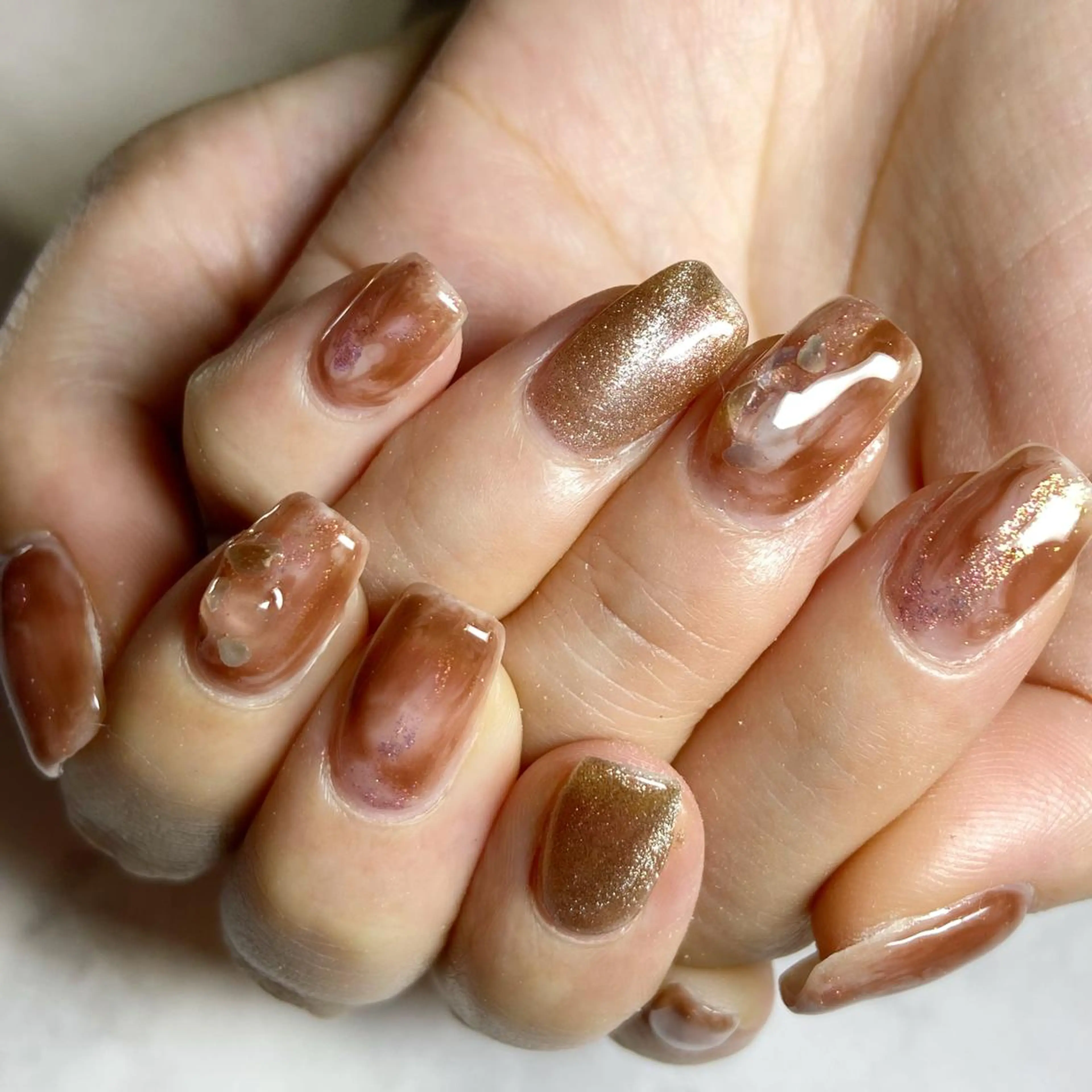 ネイル ハンドネイル あ きのネイルデザイン