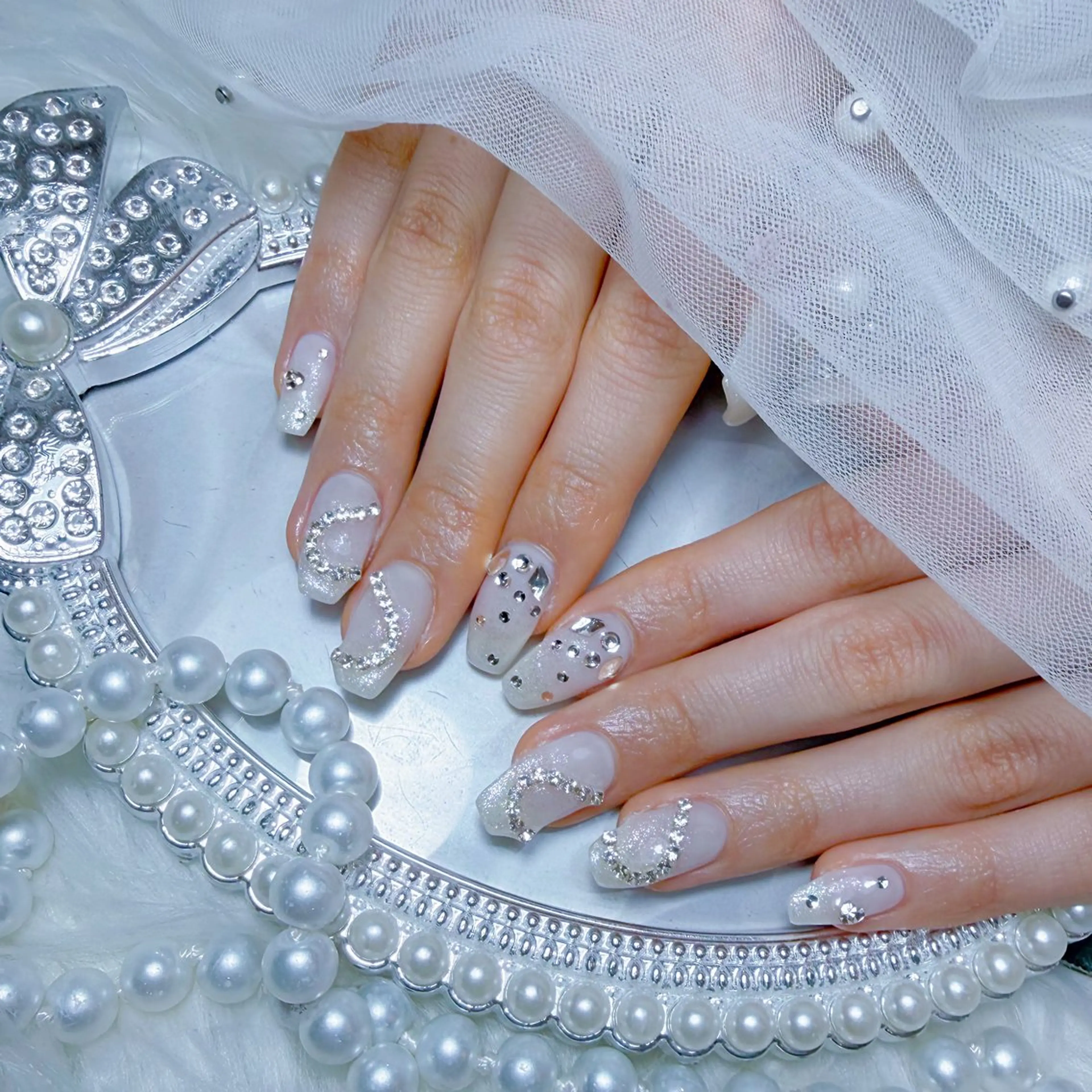 ネイル ハンドネイル Yudia🩵 Yuiのネイルデザイン